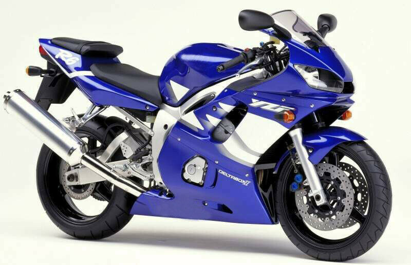 1998-2002 Yamaha YZF R6 Fairing Blue White Fairing Kit by Amotopart