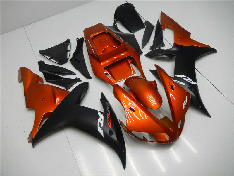 Kit de carénage orange Yamaha YZF R1 2002-2003 par Amotopart