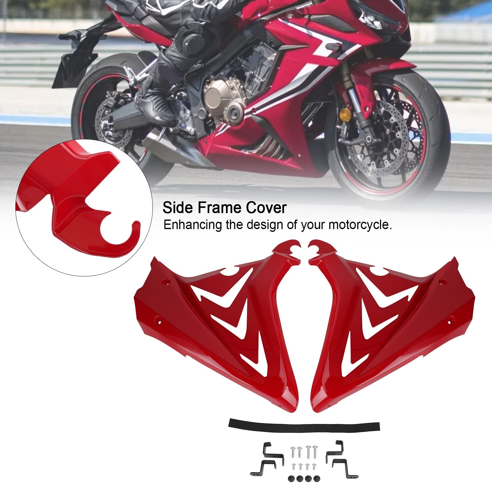 Side Frame Cover Panels Fairings Cowls For Honda CBR650R 2019 2020 2021 Generic