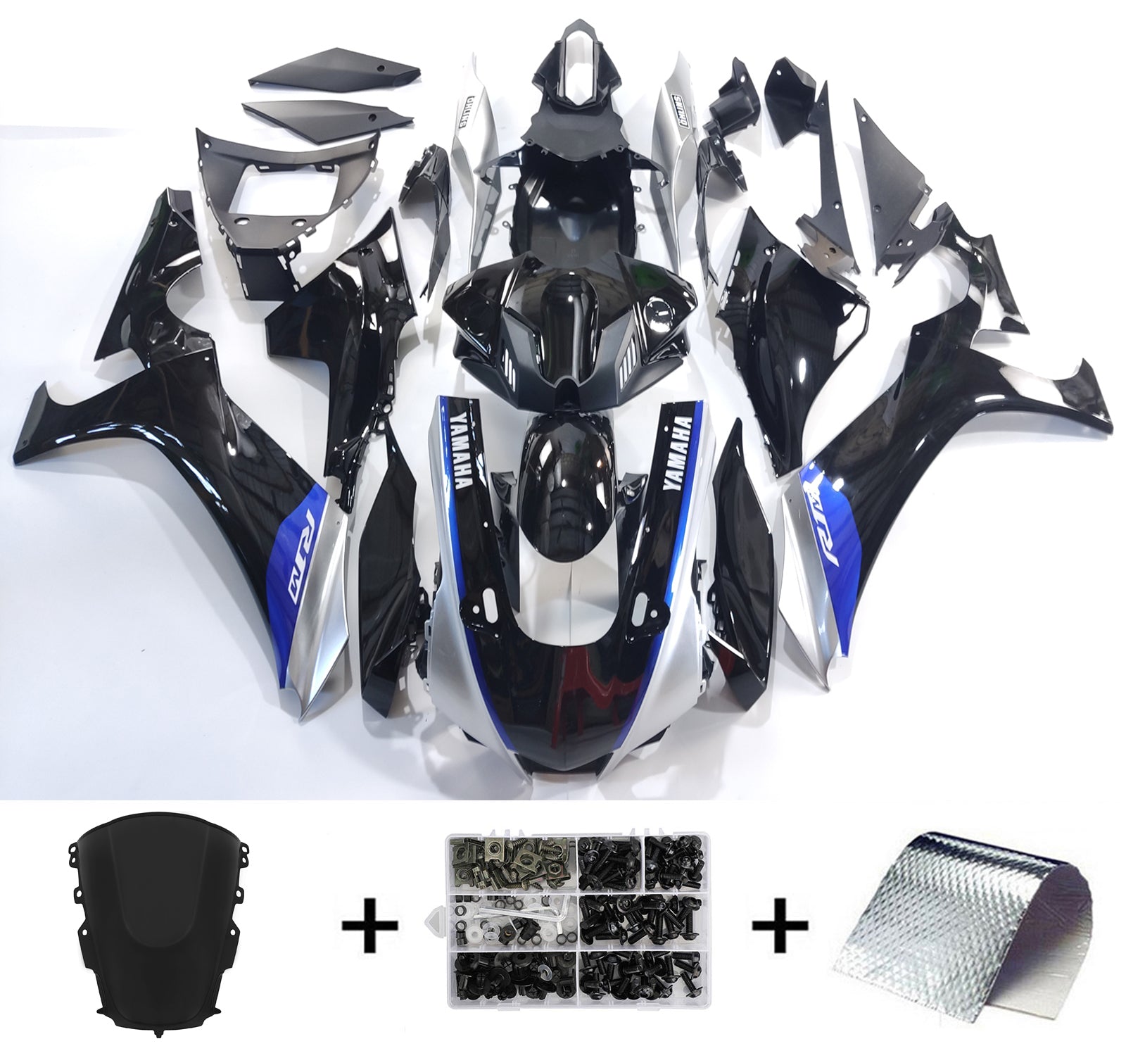 2020-2024 Yamaha YZF R1 Amotopart Kit de carénage d'injection carrosserie plastique ABS #101