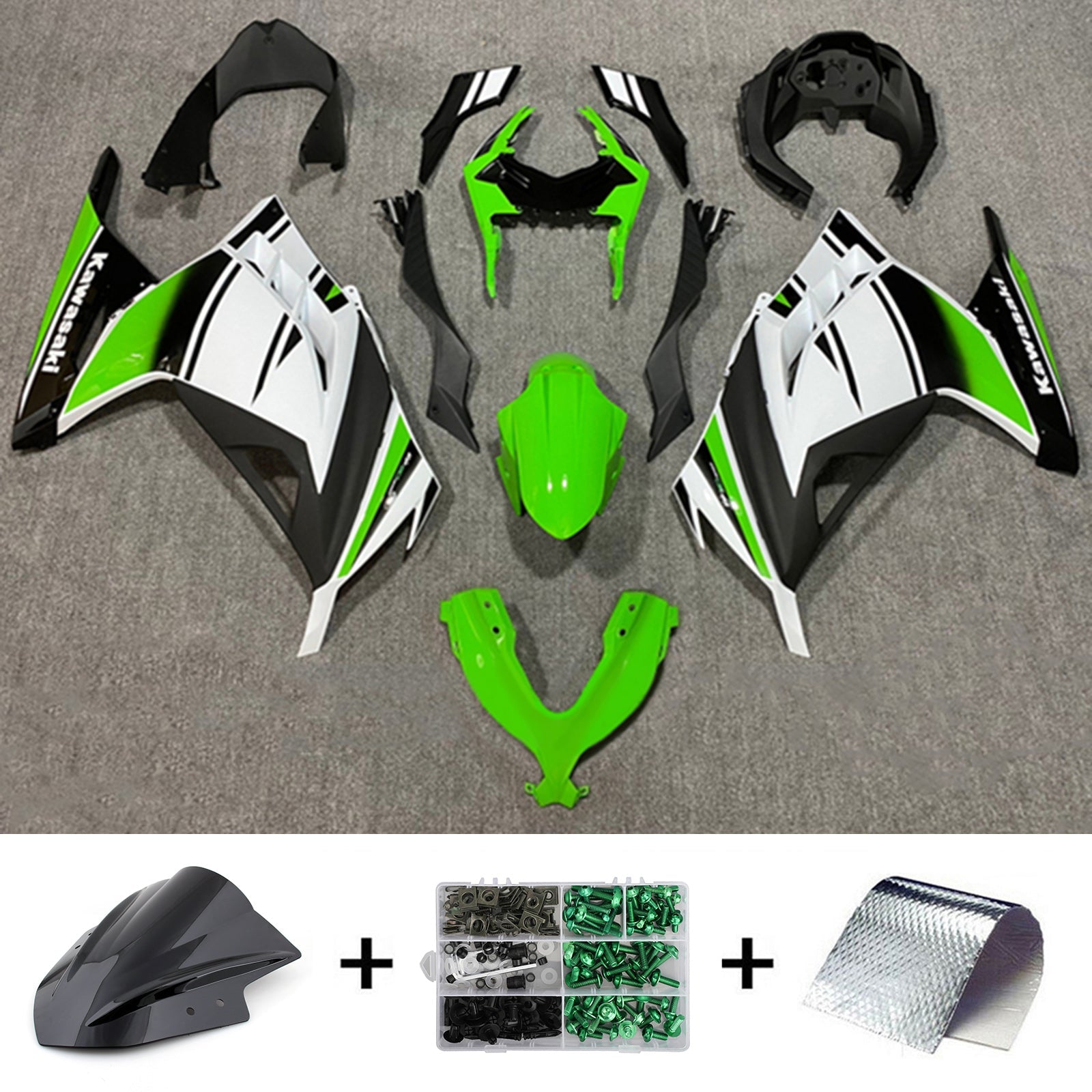 2013-2024 Kawasaki EX300/Ninja300 Injection Fairing Kit Bodywork Plastic ABS