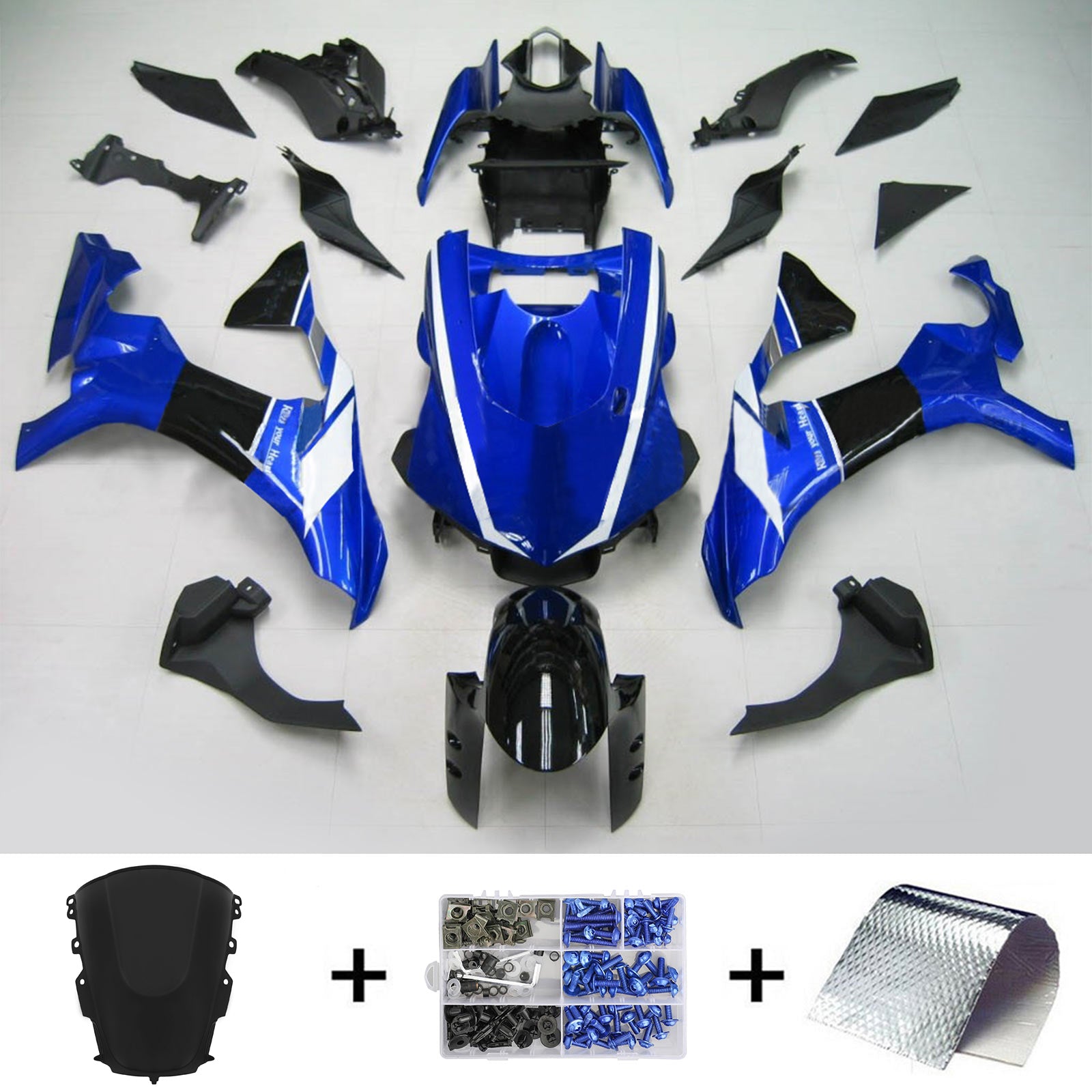 2020-2024 Yamaha YZF R1 Amotopart Injection Fairing Kit Bodywork Plastic ABS #101