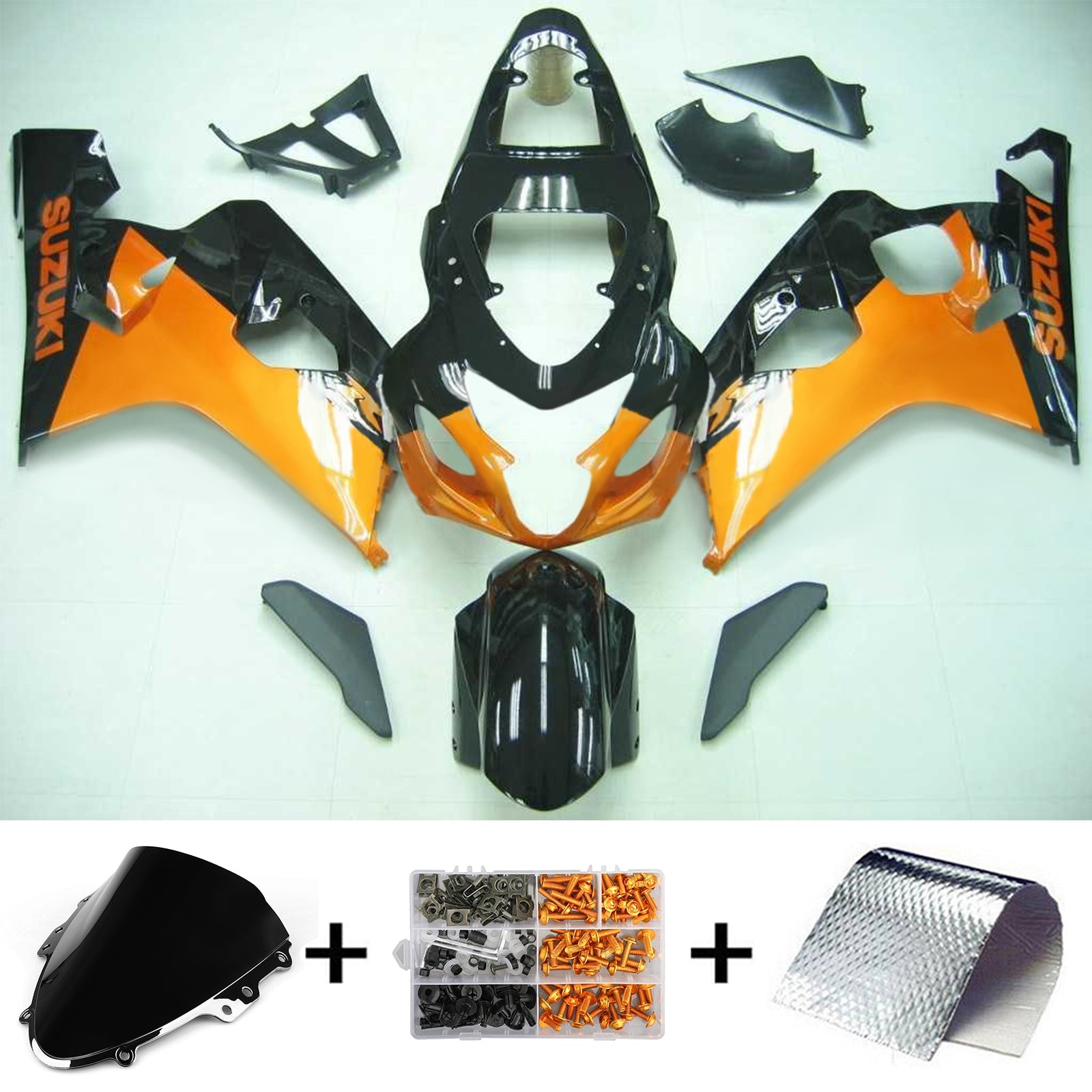 2004-2005 Suzuki GSXR 600/750 K4 Amotopart Injection Fairing Kit Bodywork Plastic ABS #119