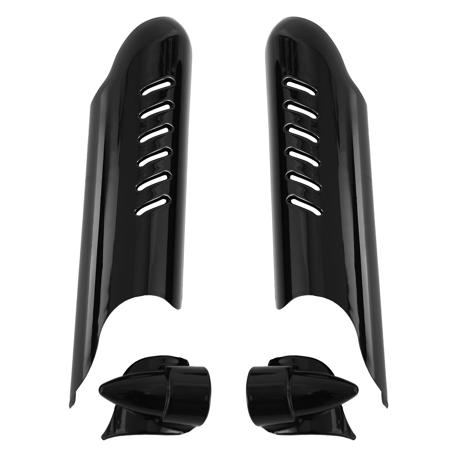 Fork Lower Leg Deflectors Shield Cover For Touring Electra Glide FLHT 2000-2013 Generic