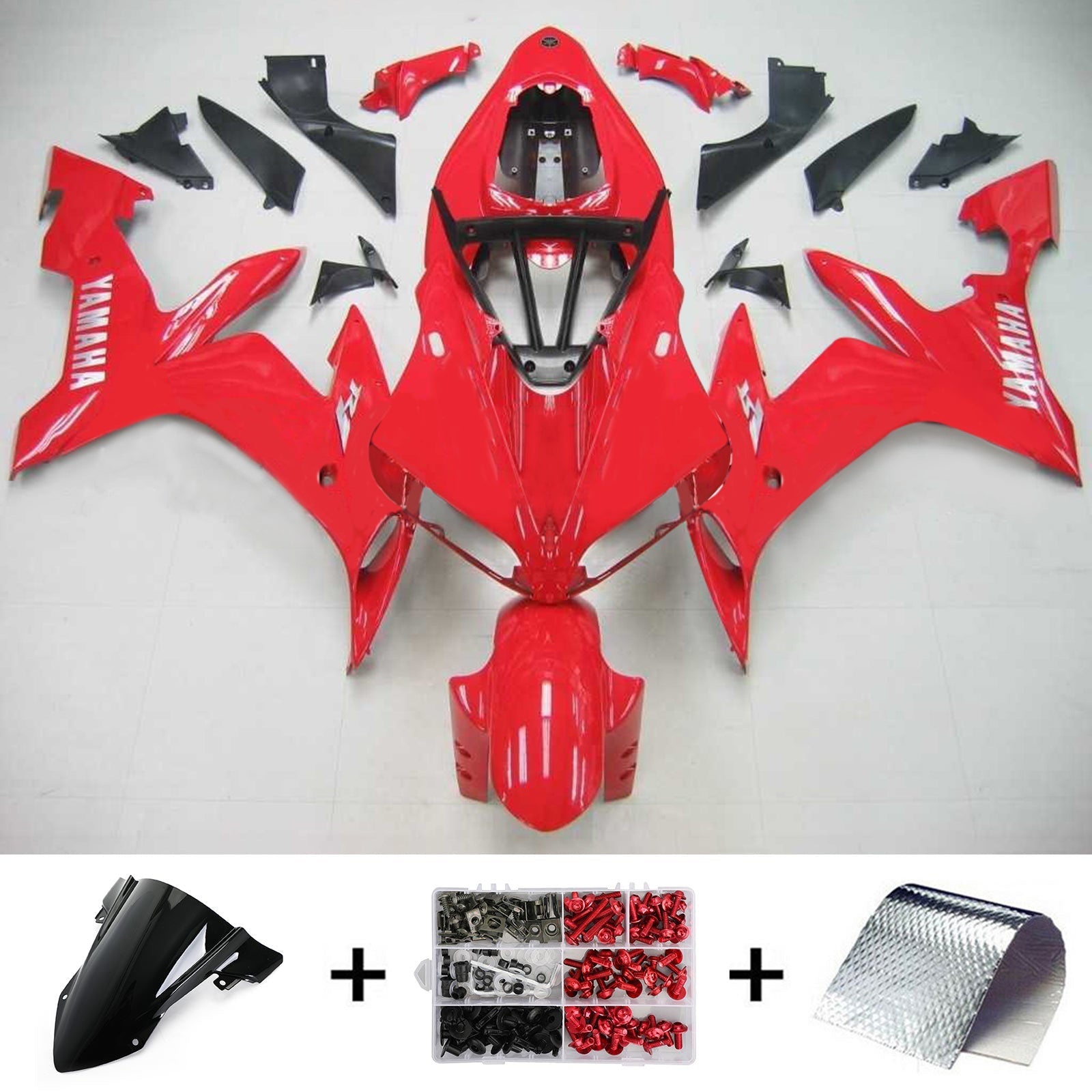 2004-2006 Yamaha YZF 1000 R1 Amotopart Injection Fairing Kit Bodywork Plastic ABS #111