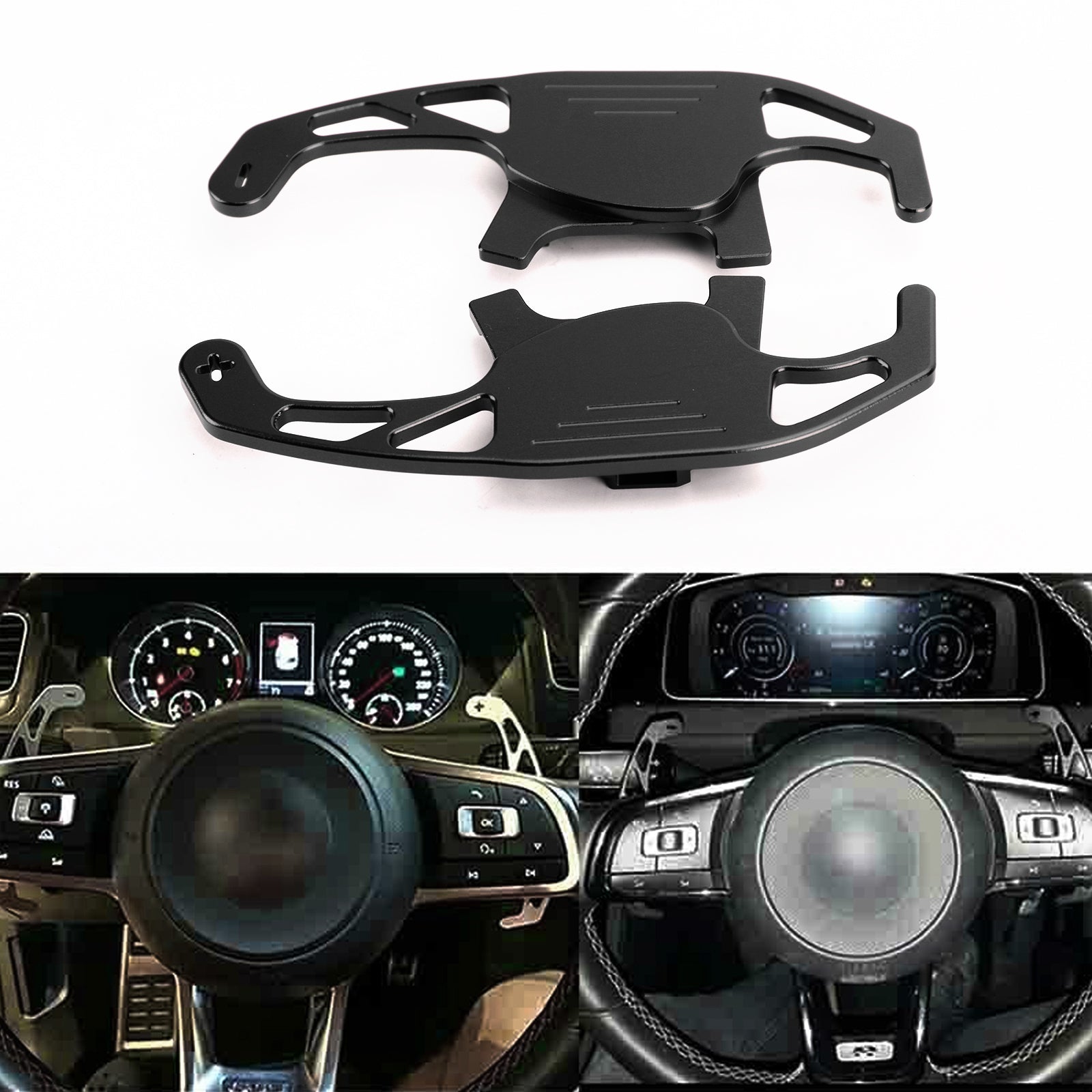 Pair Steering Wheel Shift Paddle Extension For VW Golf MK7 TSI GTI R Scirocco Generic