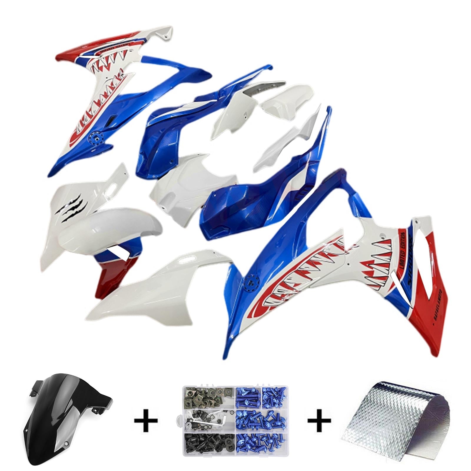 2019-2022 BMW M1000RR S1000RR Fairing Kit Karosseri Plast ABS