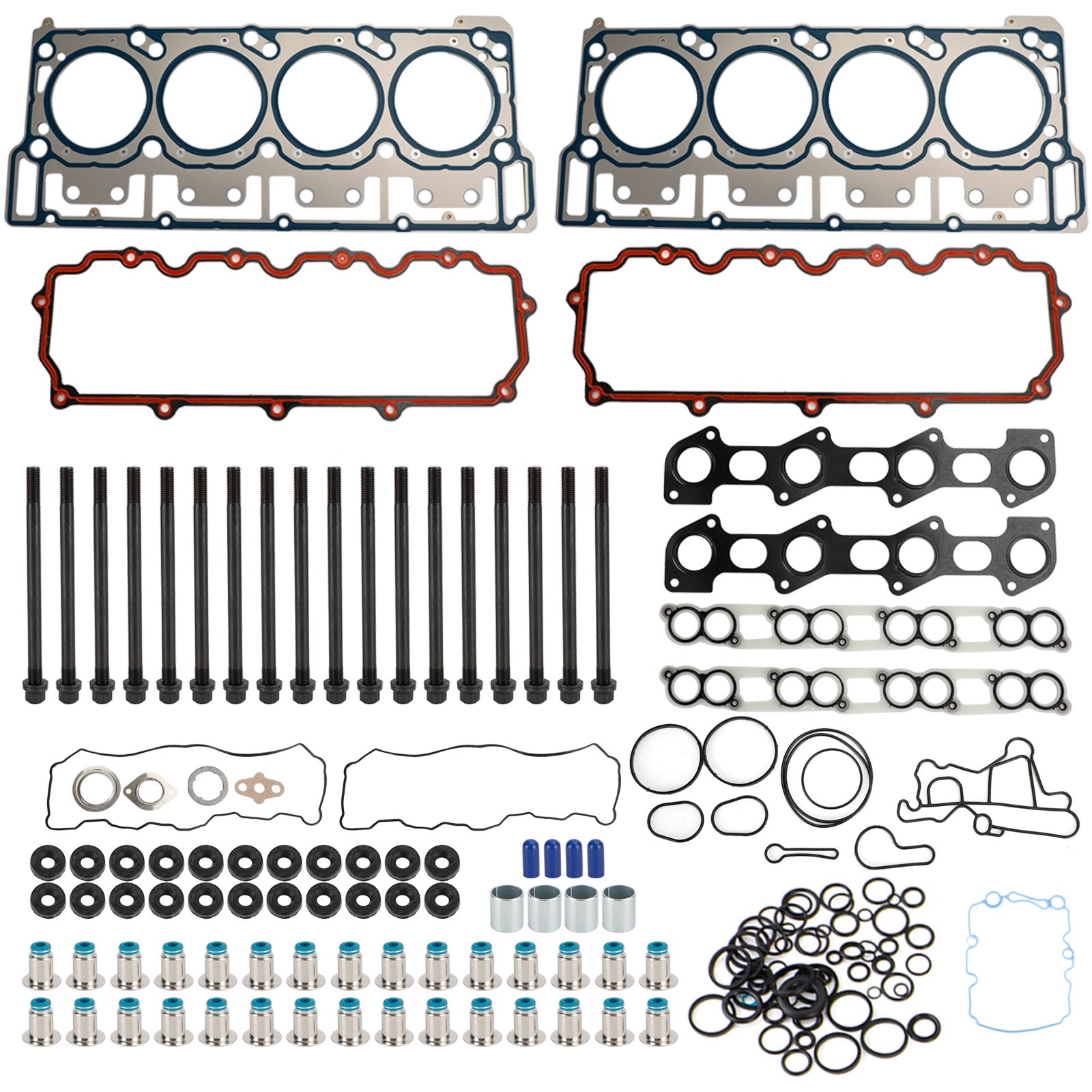 2003-2005 Ford Excursion 6.0L V8 Diesel 18 mm cilinderkopboutset en koppakking