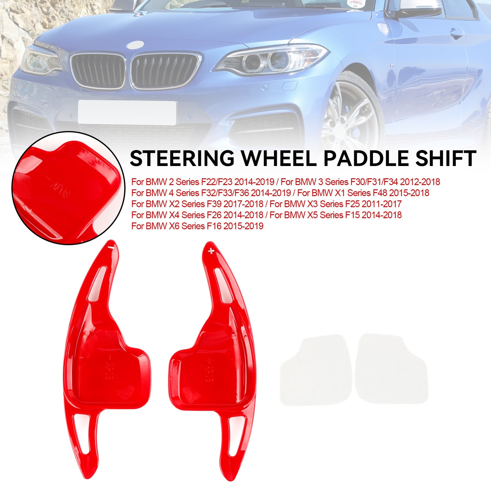 Stuurwiel Paddle Shifter Uitbreiding Cover Fit BMW F22 F30 F31 F32 X1 X2