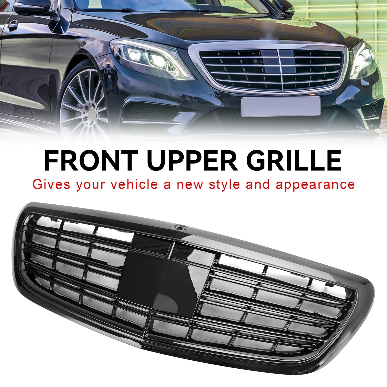 2014-2020 S-class W222 S500 S550 S600 W/ACC Mercedes-Benz Front Grill Grille