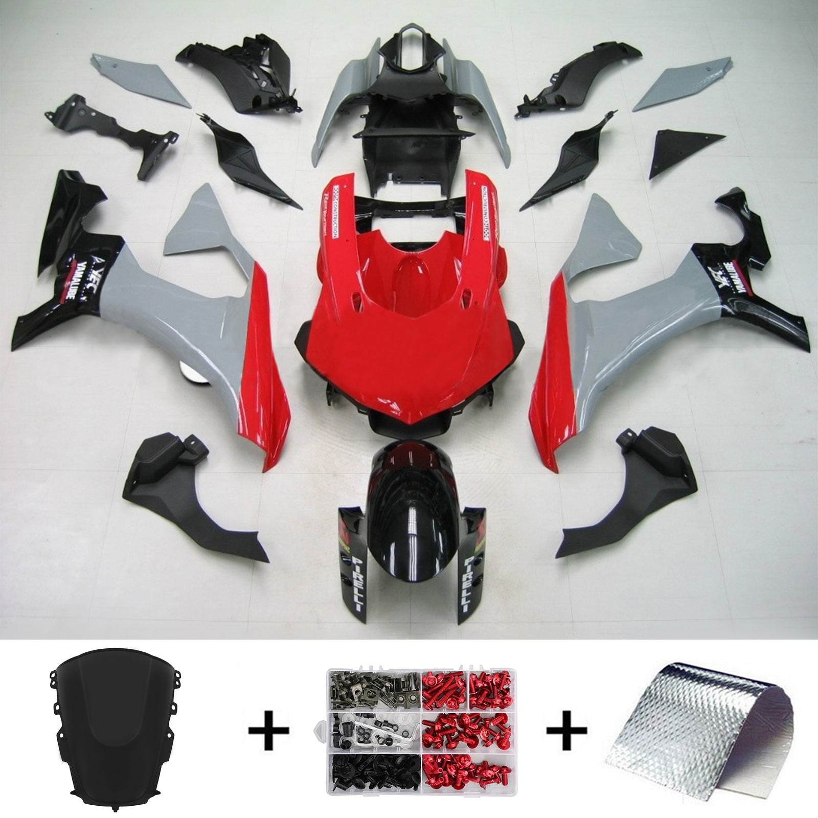 2020-2024 Yamaha YZF R1 Amotopart Kit de carénage d'injection carrosserie plastique ABS #101