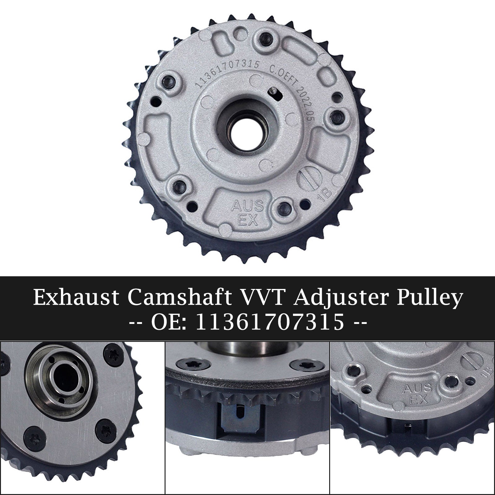 11361707315 Uitlaatnokkenas VVT Richter Katrol voor BMW E46 E81 E82 E87 E90 E91