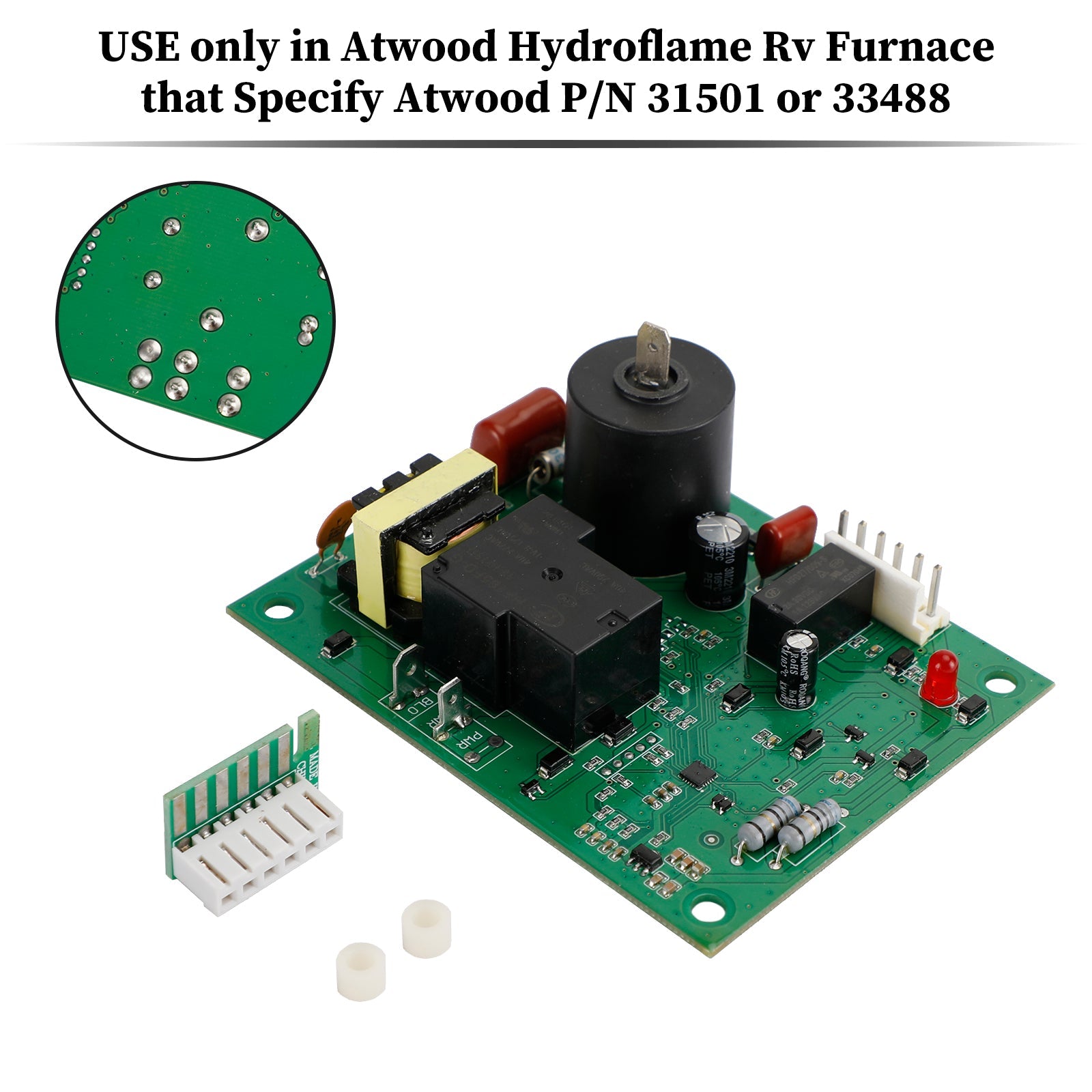 Atwood Hydro Flame Furnace PC Board-sett del 31501 33488 33727