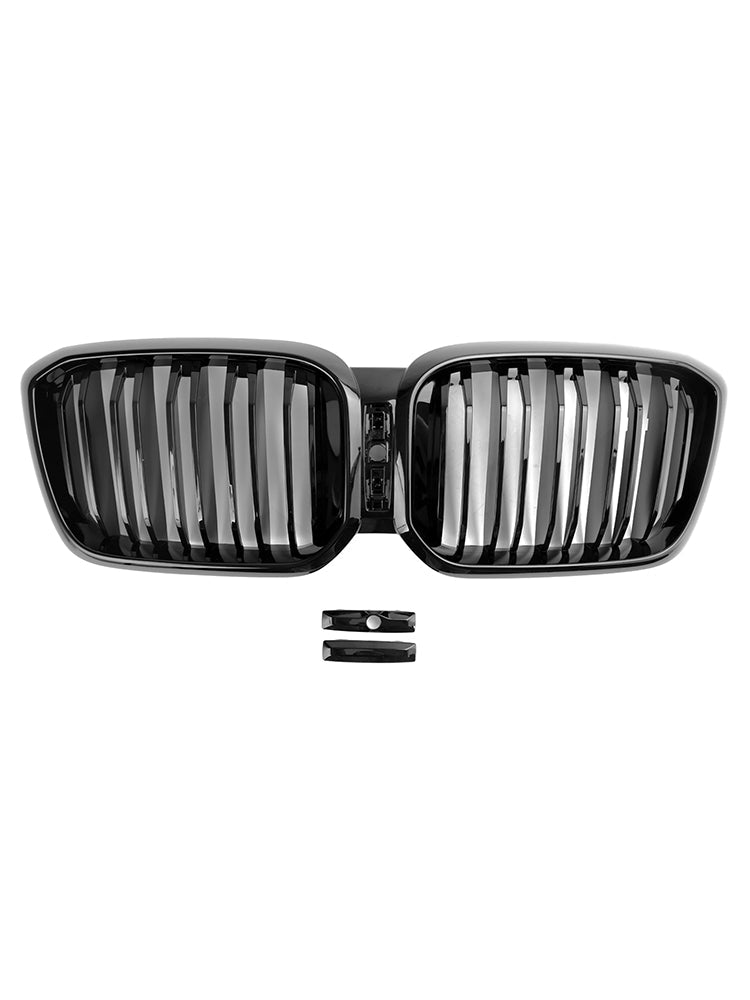 BMW X3 X4 G01 G02 2022 2023 Gloss Black Front Kidney Grill Grille