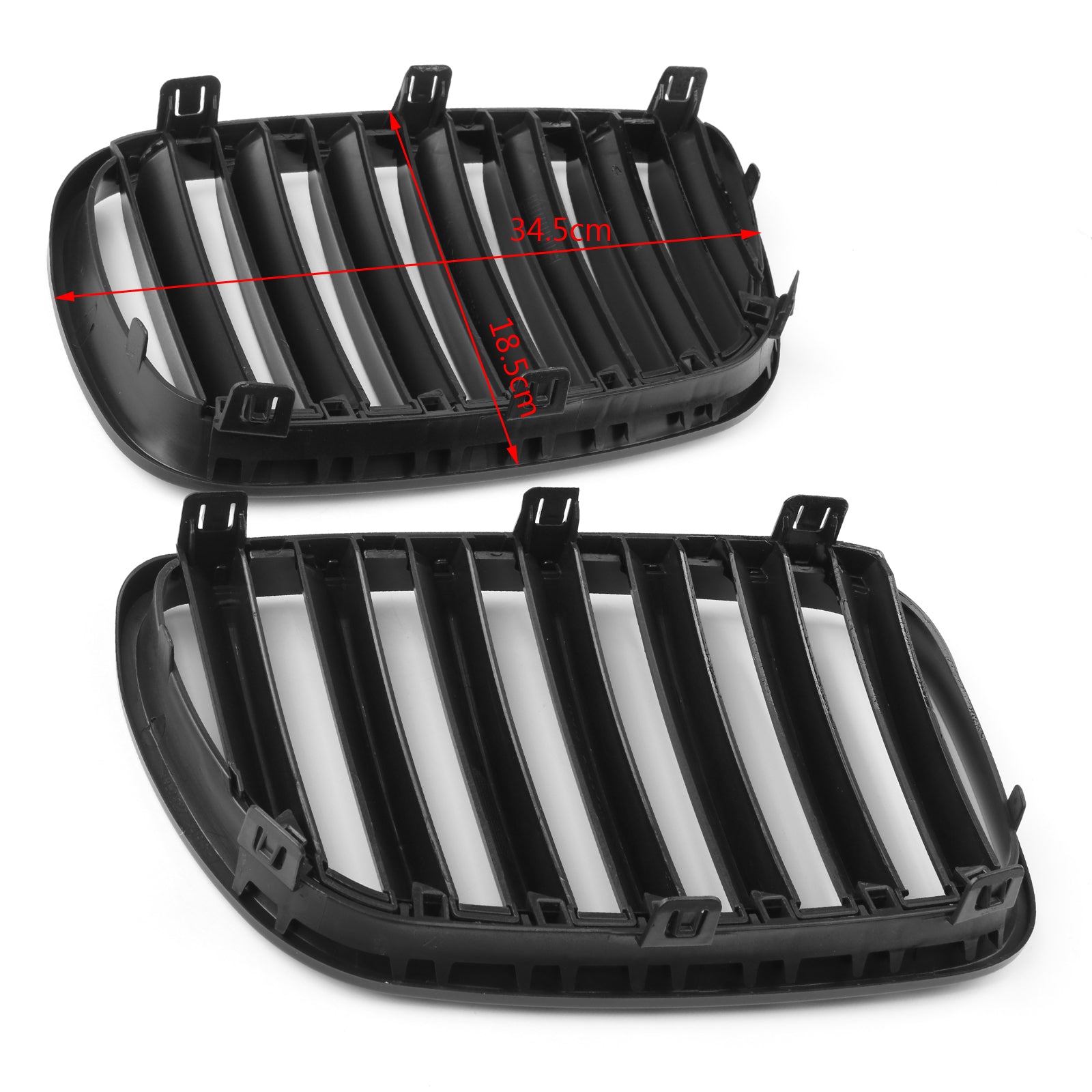 2007-2010 BMW E83 X3 SUV (Facelift) 25si 30si xDrive28i xDrive30i Pair Front Bumper Grille Generic