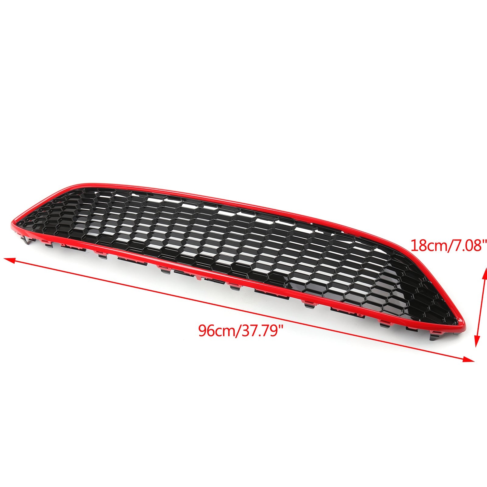 Honeycomb Front Upper Center Grille For Ford Focus S SE ZETEC MK3 2015-2018