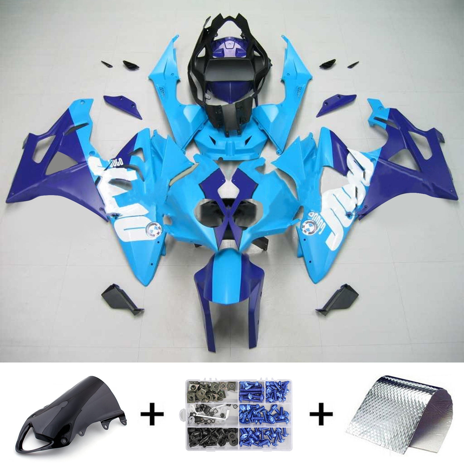 2009-2014 BMW S1000RR Fairing Kit Karosseri Plast ABS Generisk