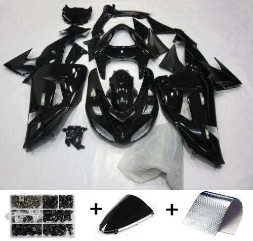 2006-2007 Kawasaki Zx10R Amotopart Kit de plástico de inyección de carenado amarillo negro