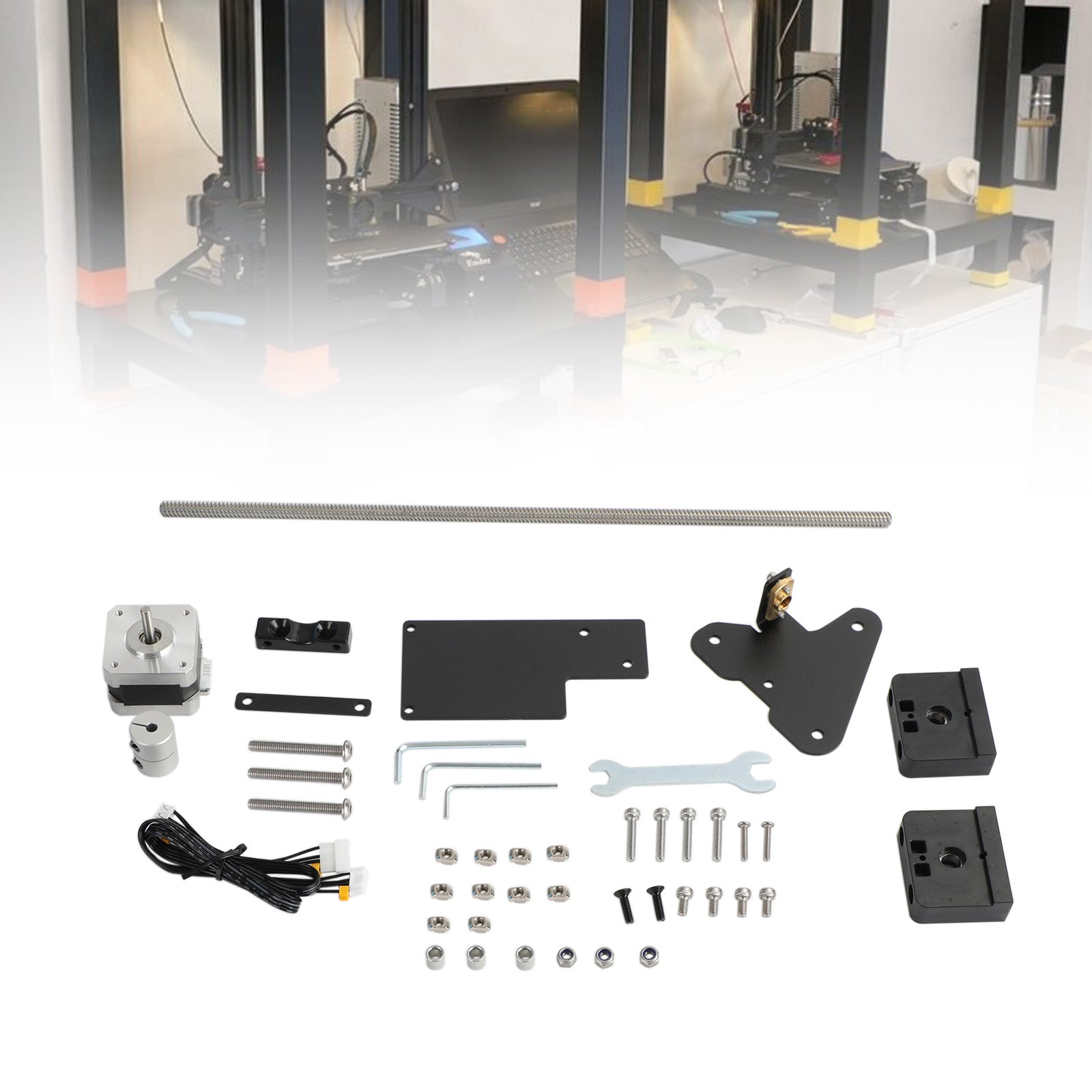 3D-printer upgrade-onderdelen Dubbele Z-as schroefstang voor Ender-3/Ender-3 V2/Pro