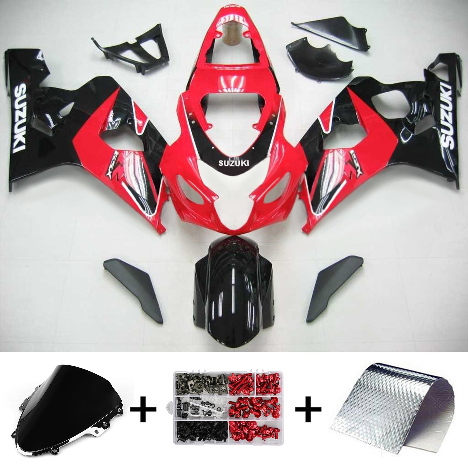 2004-2005 Suzuki GSXR 600/750 K4 Amotopart Injection Fairing Kit Bodywork Plastic ABS #108