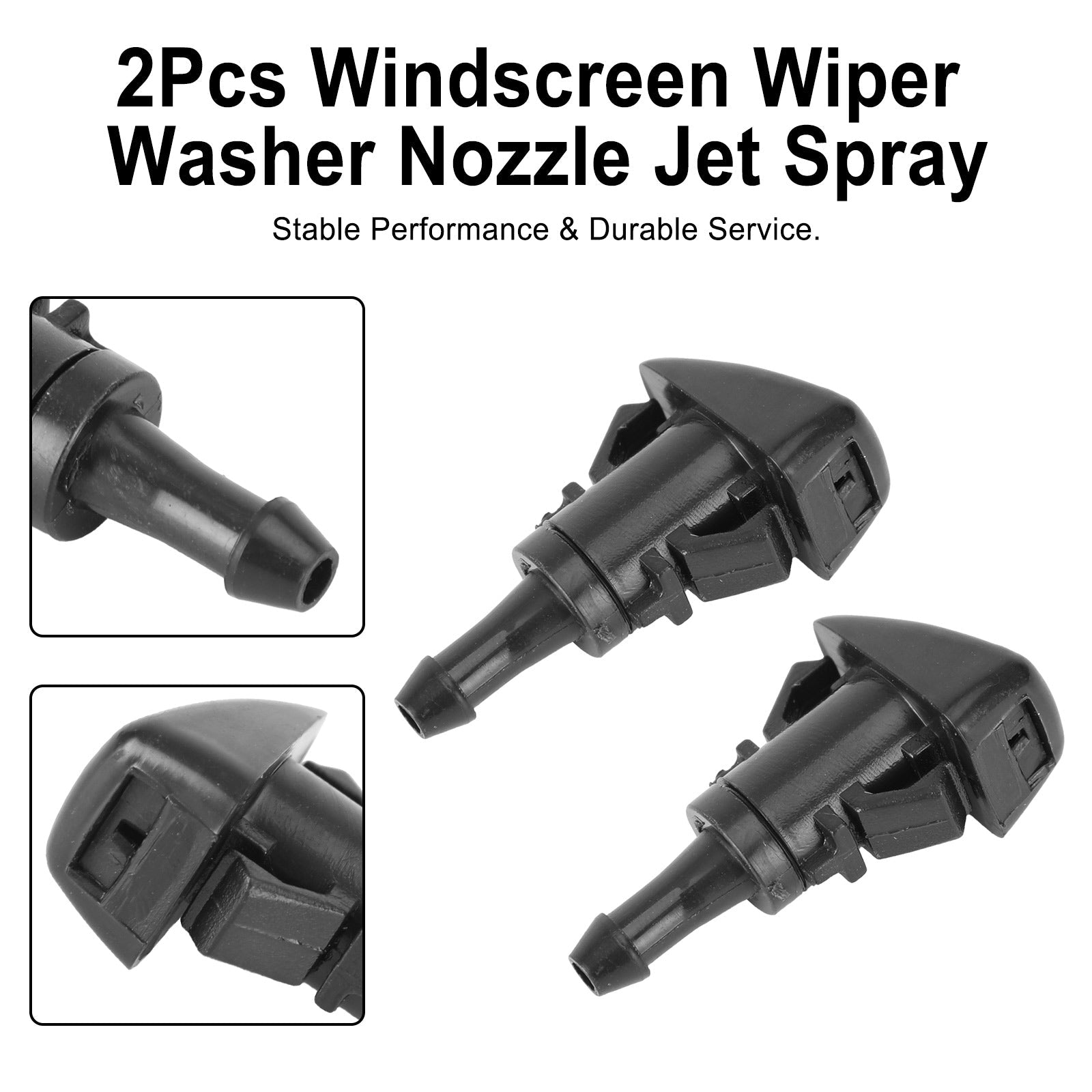 2Pcs Windscreen Wiper Washer Nozzle Jet Spray For Dodge Journey 09-13 5116079AA Generic