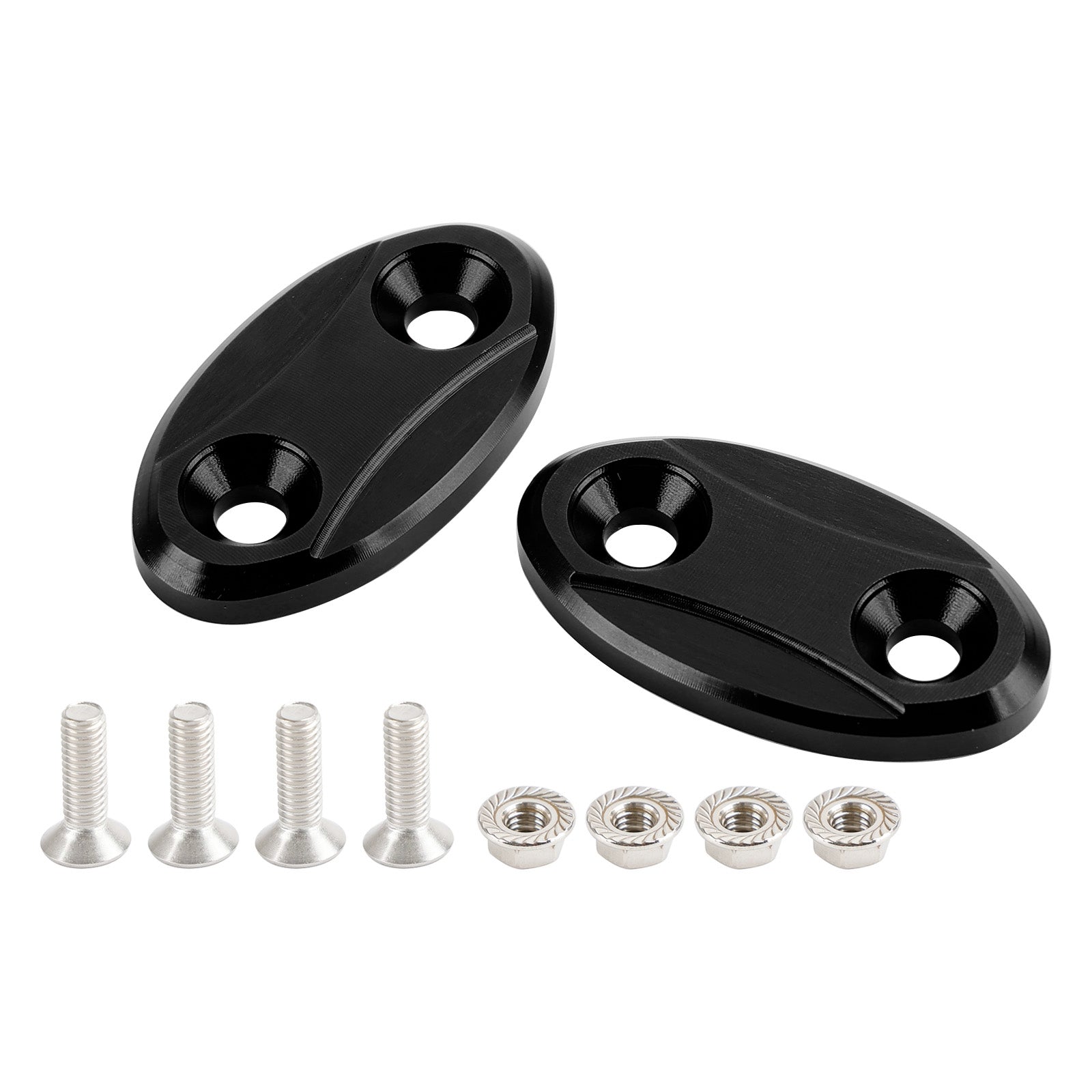 Plaques d'obturation de suppression de miroir en ALU pour Kawasaki ZX-6R ZX6R 2003-2004