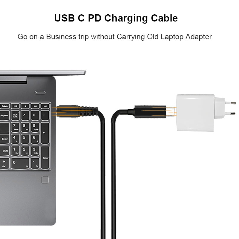 Câble de chargement USB PD Type C 4.0*1.35mm adapté pour ASUS Q503UA Q503U Q503