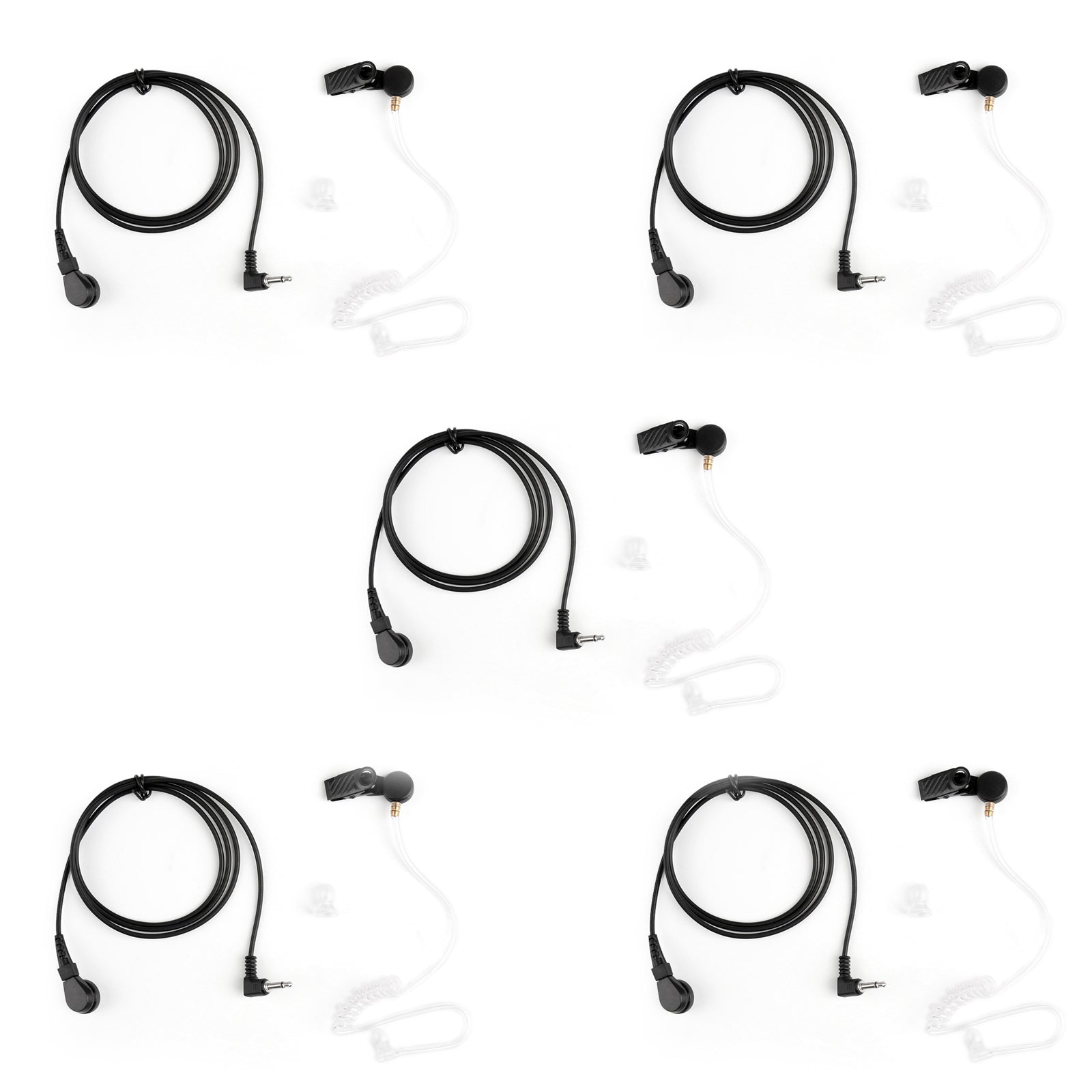 1Pcs 3.5mm Listen Only Security Covert Acoustic Tube Headset For MP3 MP4 Phone