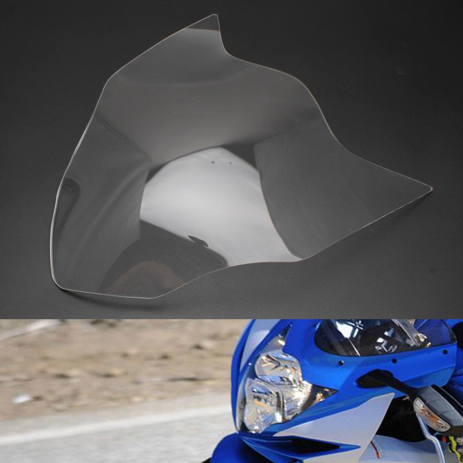 Protection de lentille de phare avant pour Suzuki Gsx-R 600 Gsx R 600 14-20? fumée générique