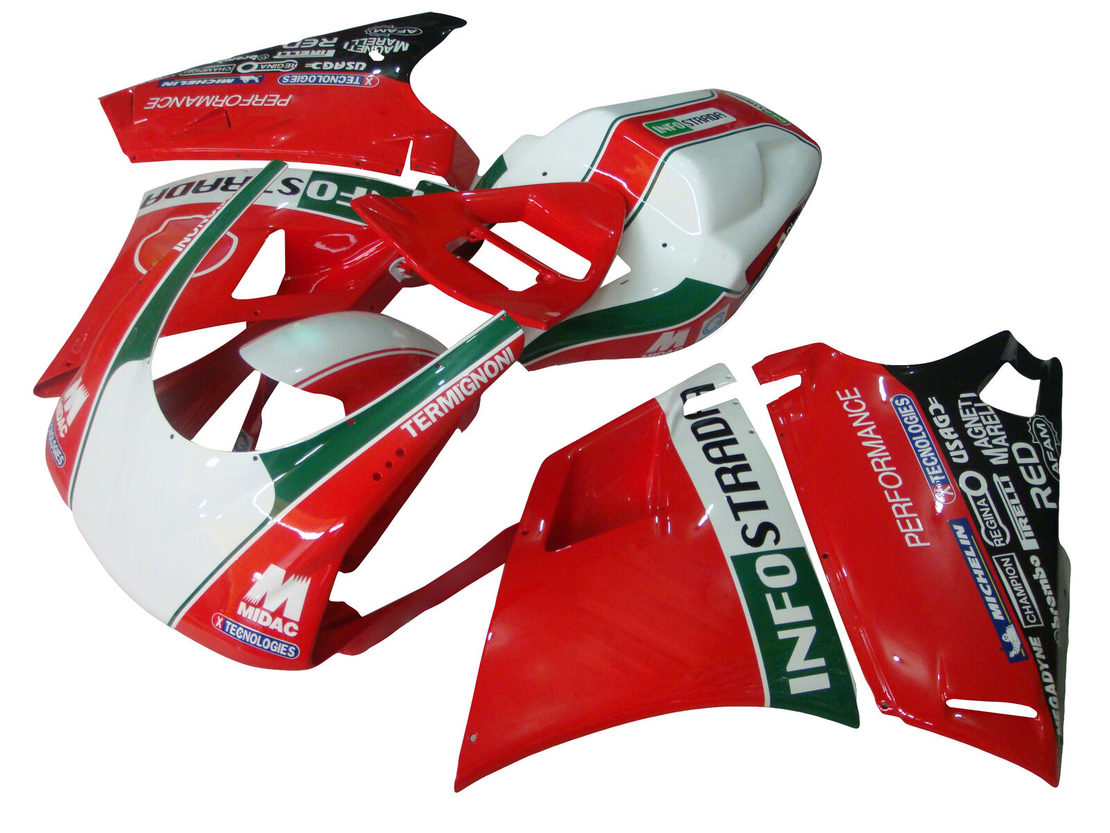 1996-2002 Ducati 996 748 Amotopart Fairing Kit Bodywork ABS #13