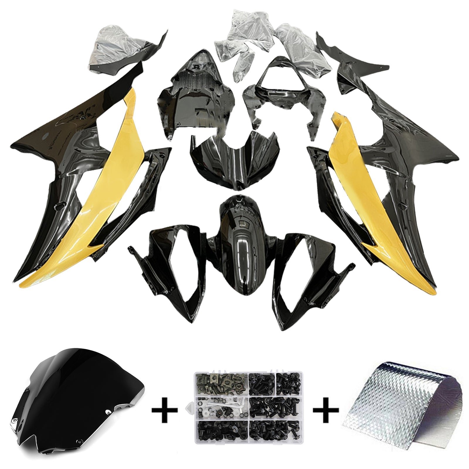 2008-2016 Yamaha YZF 600 R6 Kit de carenado Carrocería Plástico ABS