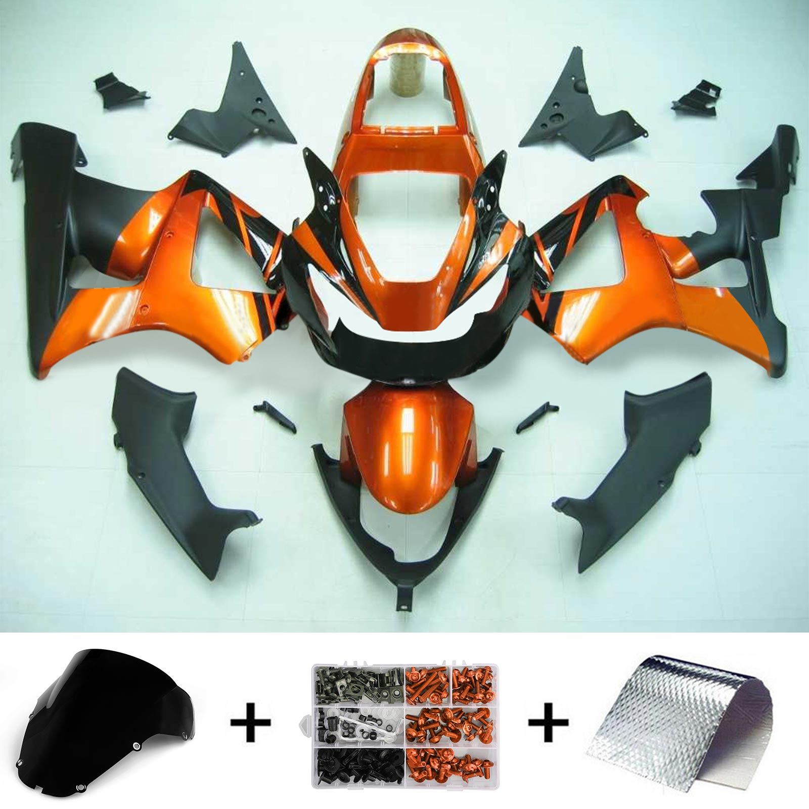 2000-2001 Honda CBR929RR Amotopart Injection Fairing Kit Bodywork Plastic ABS #125