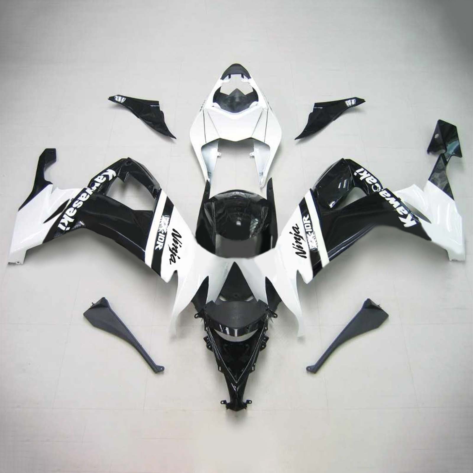 2008-2010 Kawasaki ZX10R Kit de carénage d'injection Amotopart carrosserie plastique ABS #104