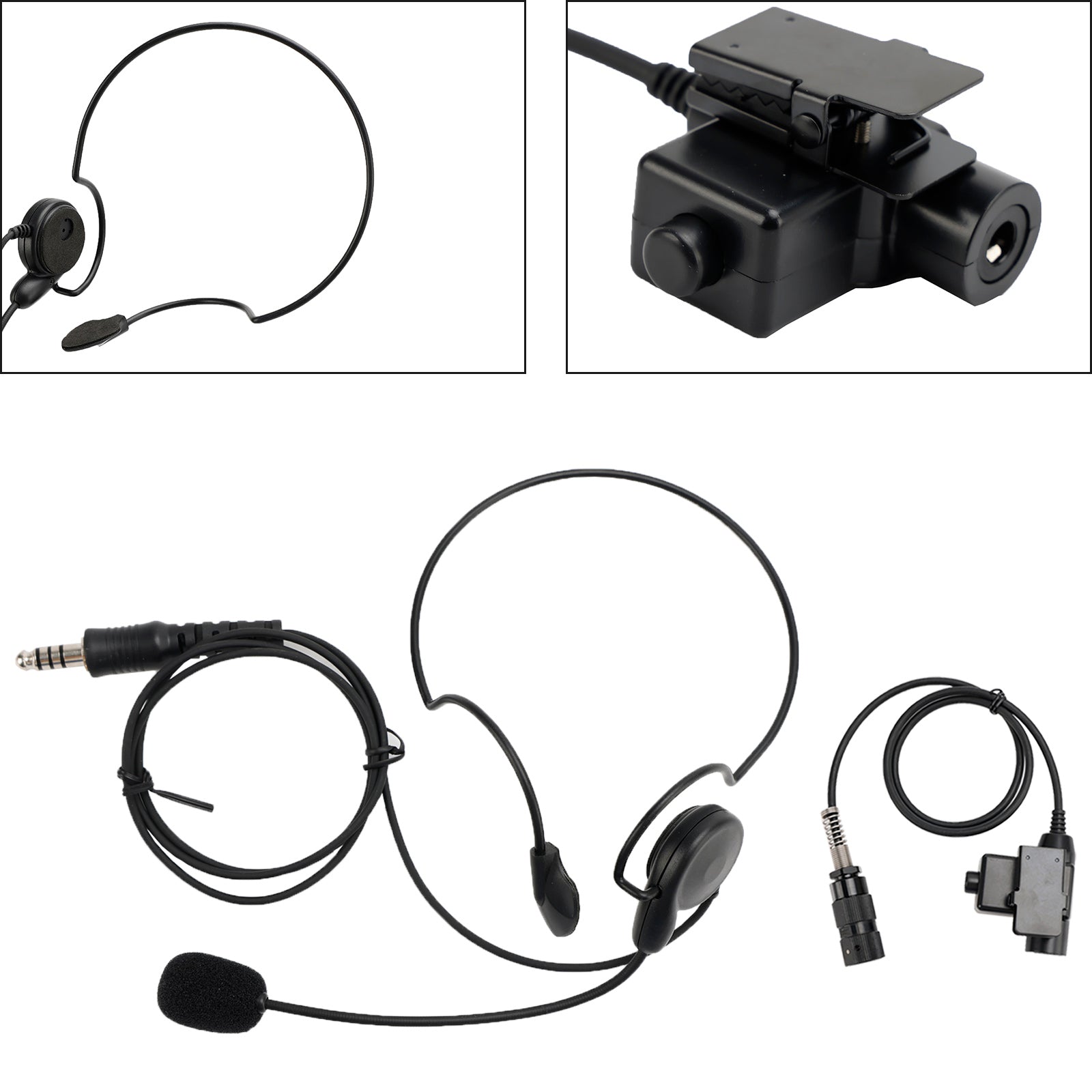 7.1-C7 Achtermontage Plug Tactische Headset 6-Pin U94 PTT Voor AN/PRC148 PRC152 U329