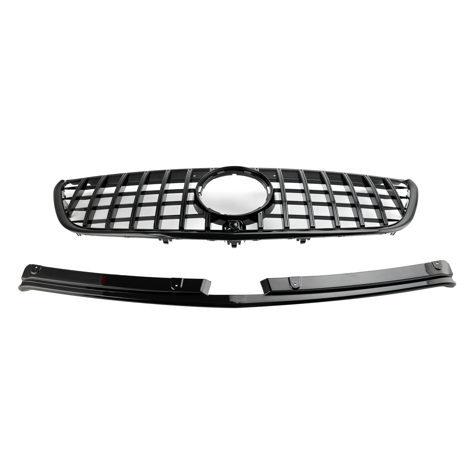 Vito 2015-2019W447 Grille de pare-chocs avant noire brillante de style Mercedes GT