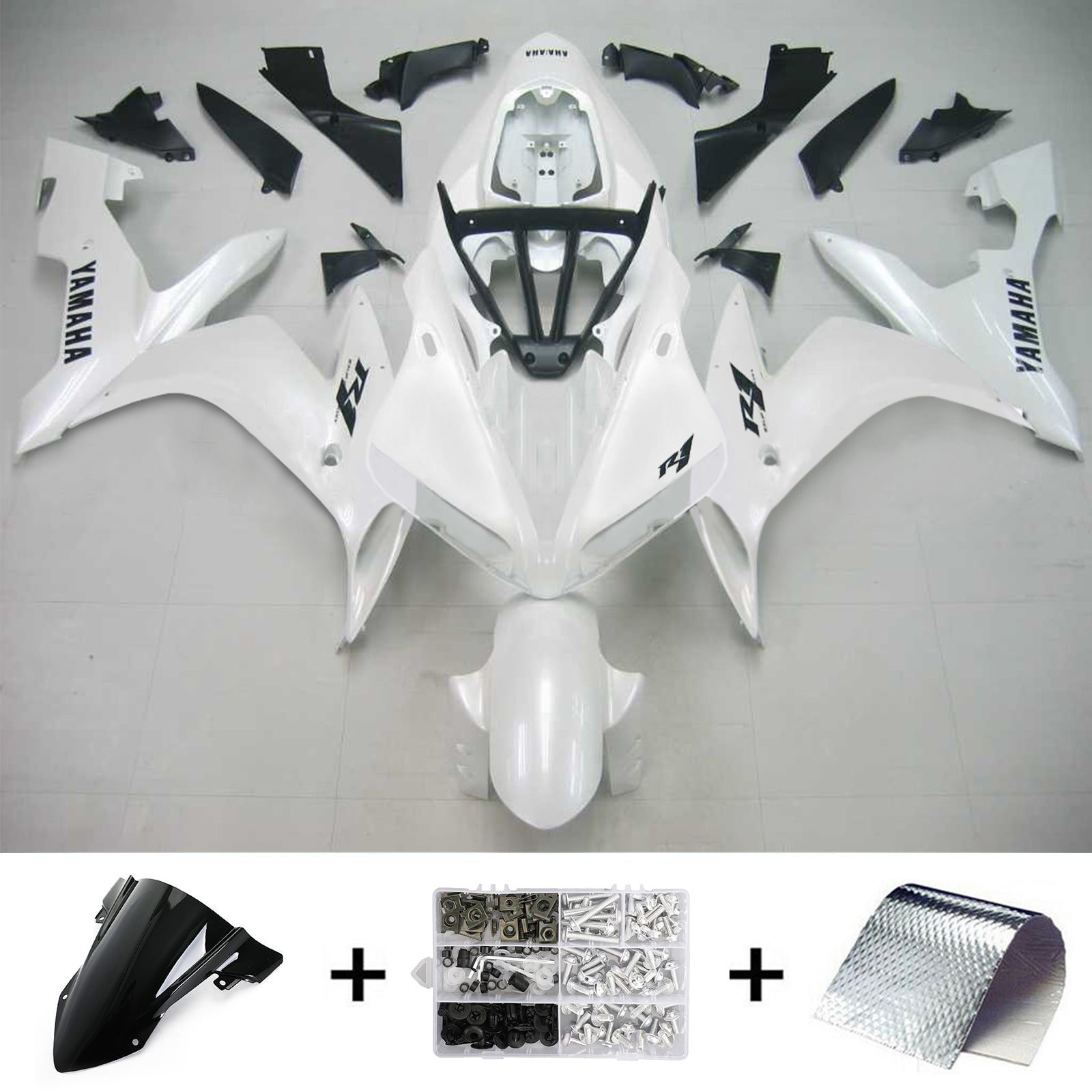 2004-2006 Yamaha YZF 1000 R1 Amotopart Kit de carénage d'injection carrosserie plastique ABS #120