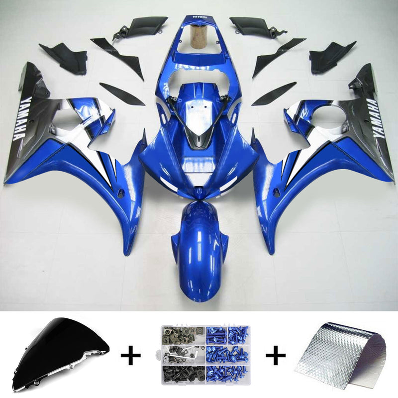 Amotopart Yamaha 2005 YZF 600 R6 Blue Fairing Kit