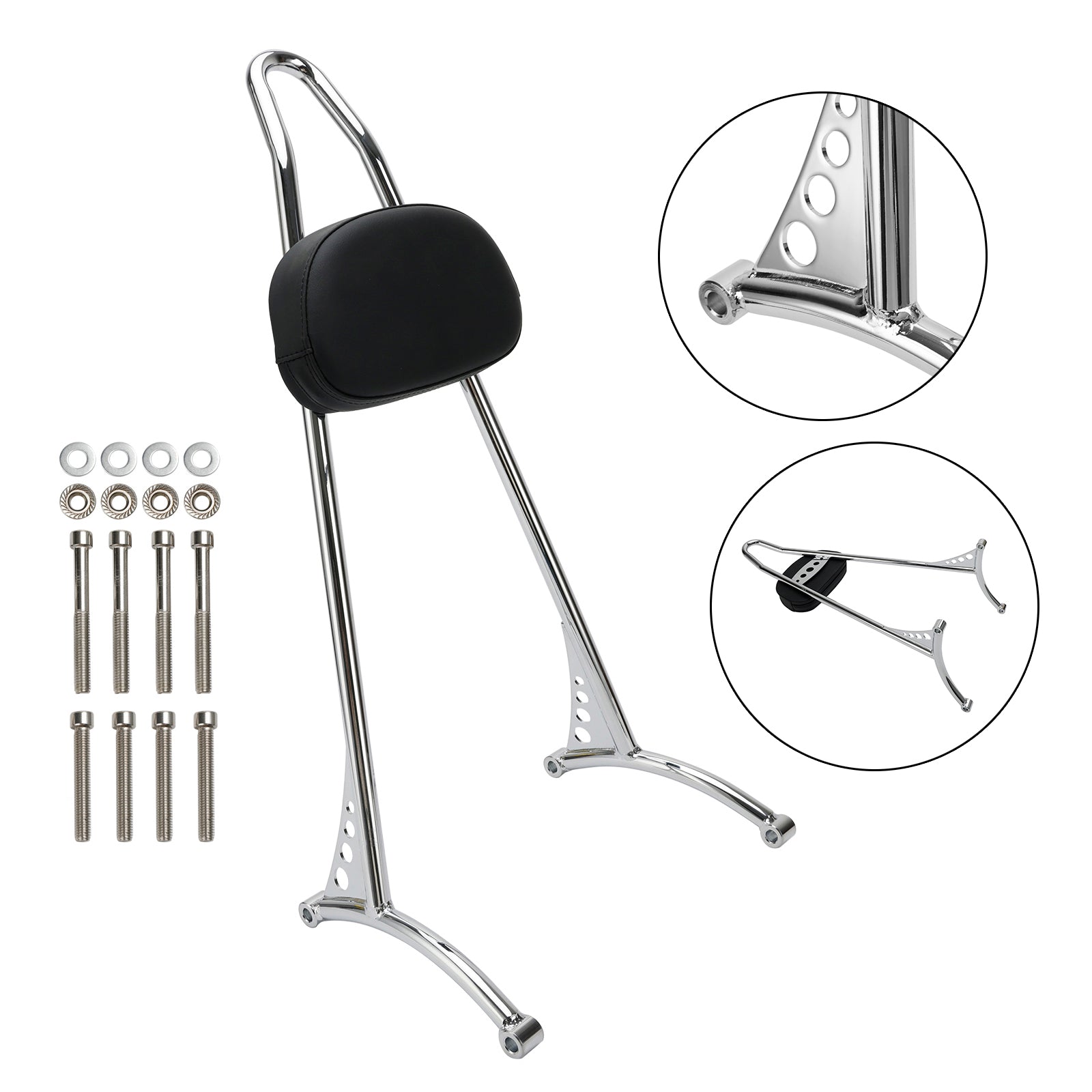 Passenger Sissy Bar Backrest for Sportster Iron 883 1200 XL 48 72 2004-Later