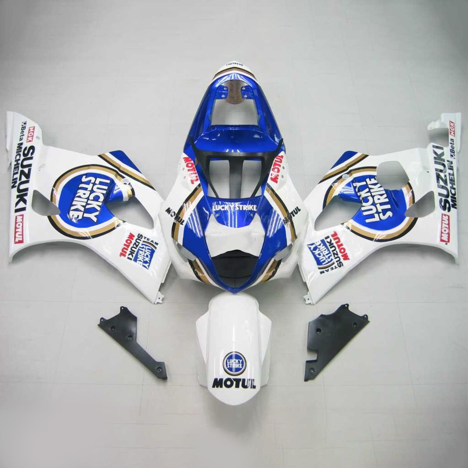 2003-2004 Suzuki GSXR1000 K3 Amotopart Injection Fairing Kit Karosseri Plast ABS #111