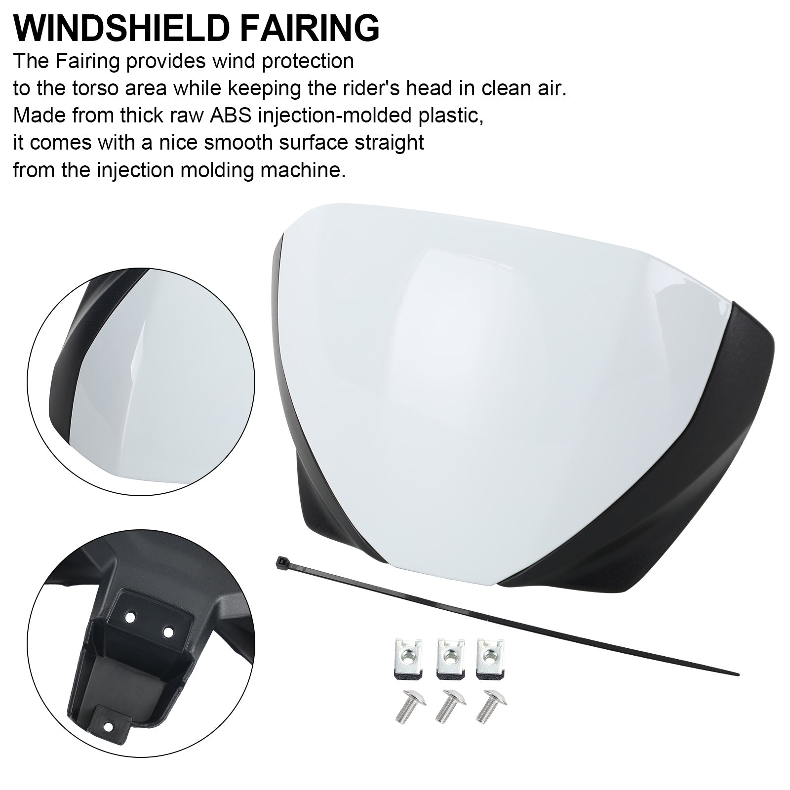 Front Screen Windshield Fairing Windscreen Deflector For Trident 660 2021+ Generic