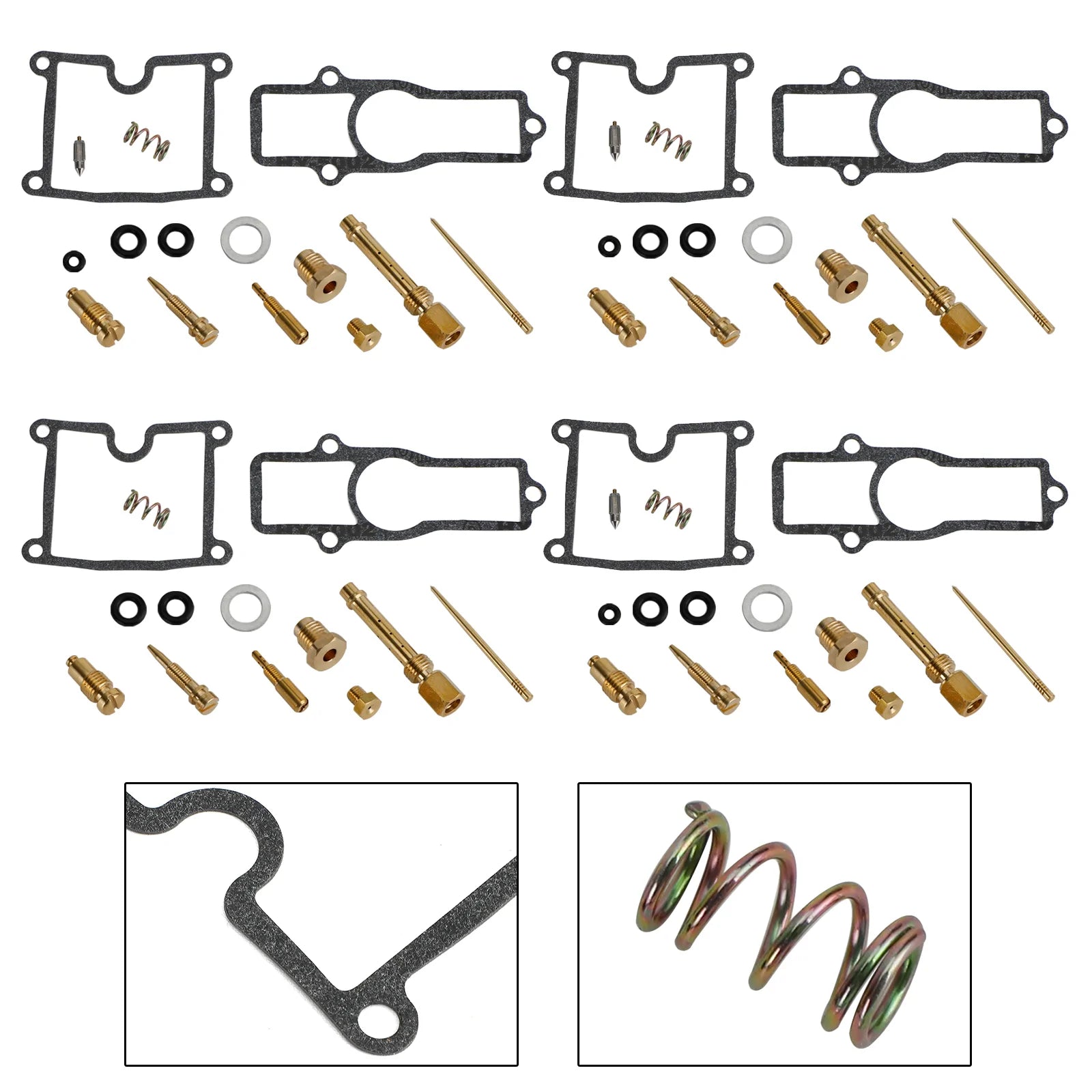 4X Kawasaki Z400 KZ400FX KZ550 GPZ550 1980-1983 ombyggingssett for forgasser