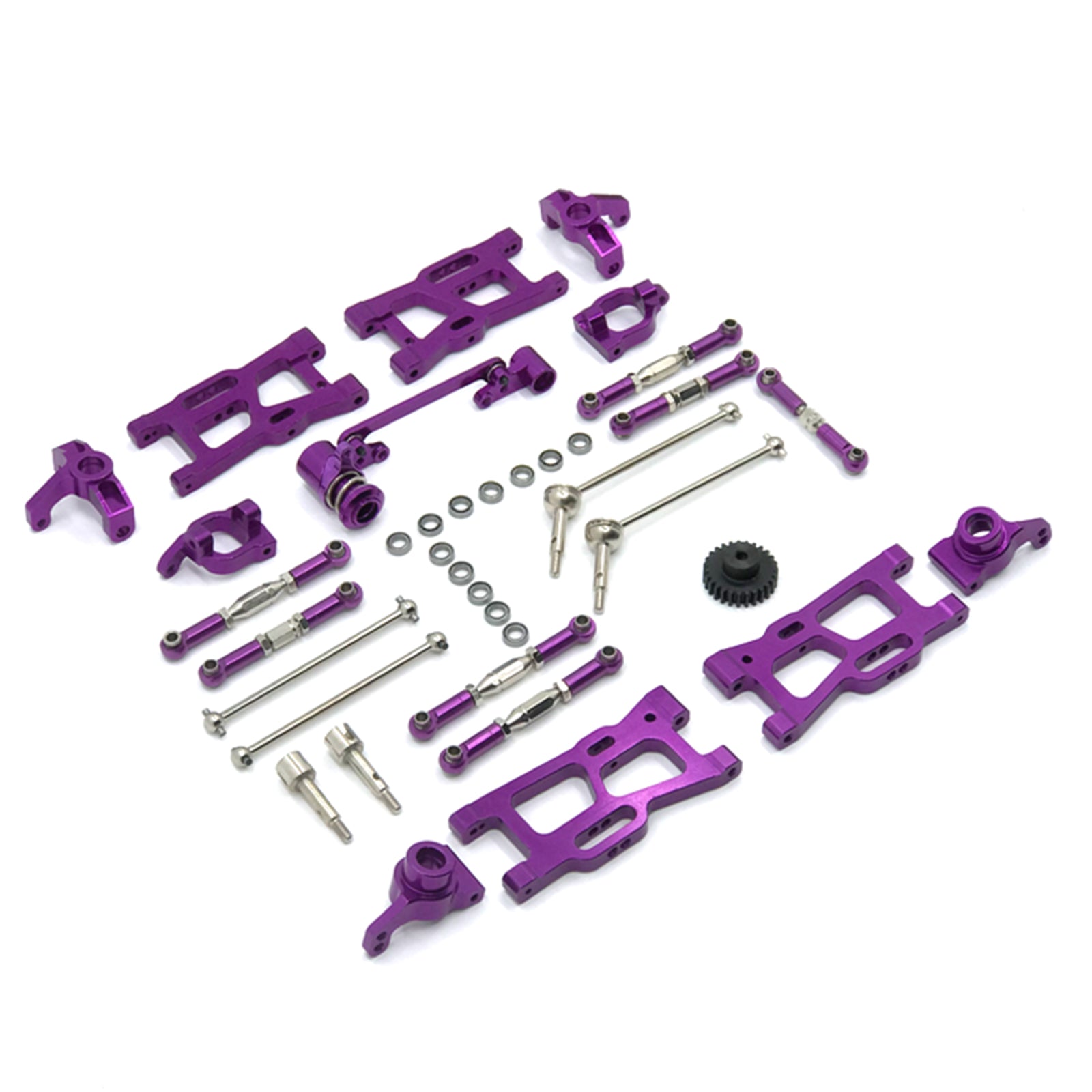 12Pcs Upgrades RC Parts Kit For Wltoys 144001 144002 124016 124017 124018 124019