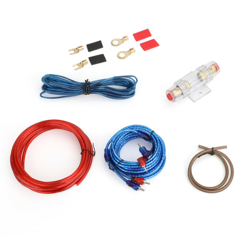 10 GAUGE 1500 W Kabel Auto Versterker Kit Amp Audio RCA Sub Subwoofer Bedrading Draad 2F