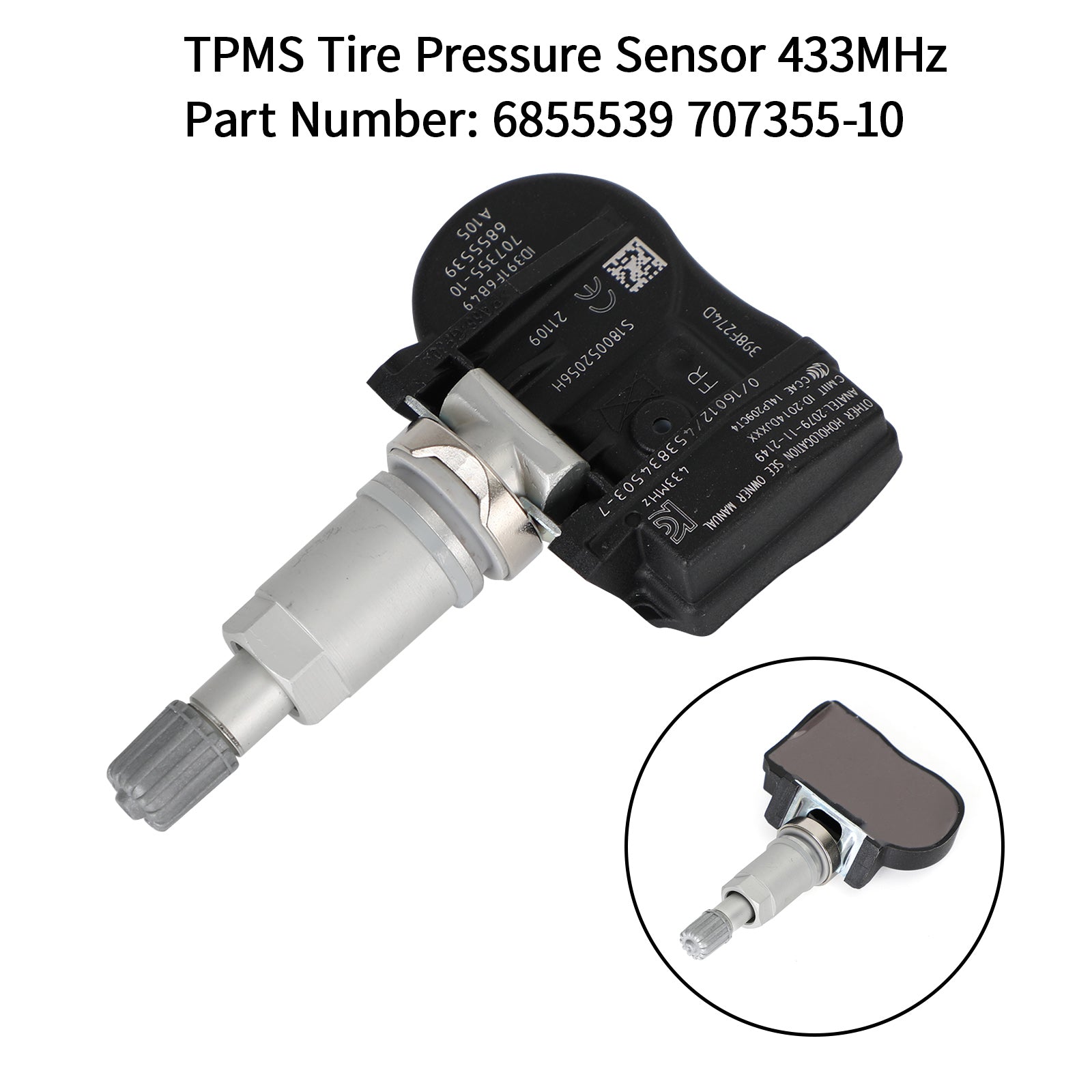 2014-2018 BMW M3 M4 F30/F32 F80/F82 1x/4x TPMS Tire Pressure Sensor 36106881890 36106856209 707355-10 6855539 Generic