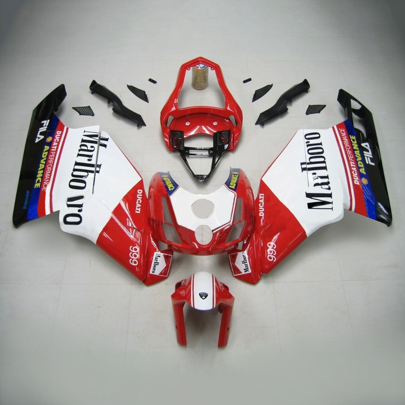 2005-2006 Ducati 999 749 Kit carénage carrosserie ABS #105