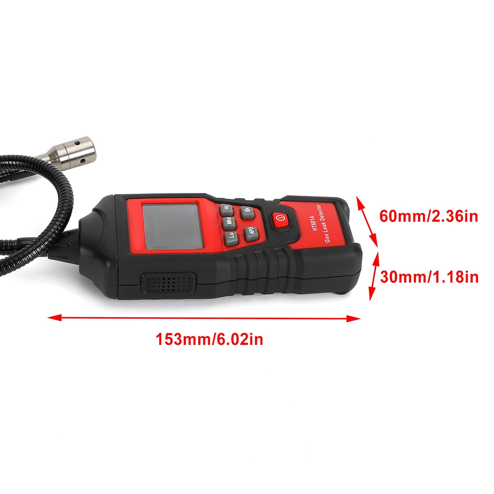 100% Gloednieuwe Draagbare Brandbaar Aardgas Propaan Lekdetector LCD Tester Visuele Lekkage