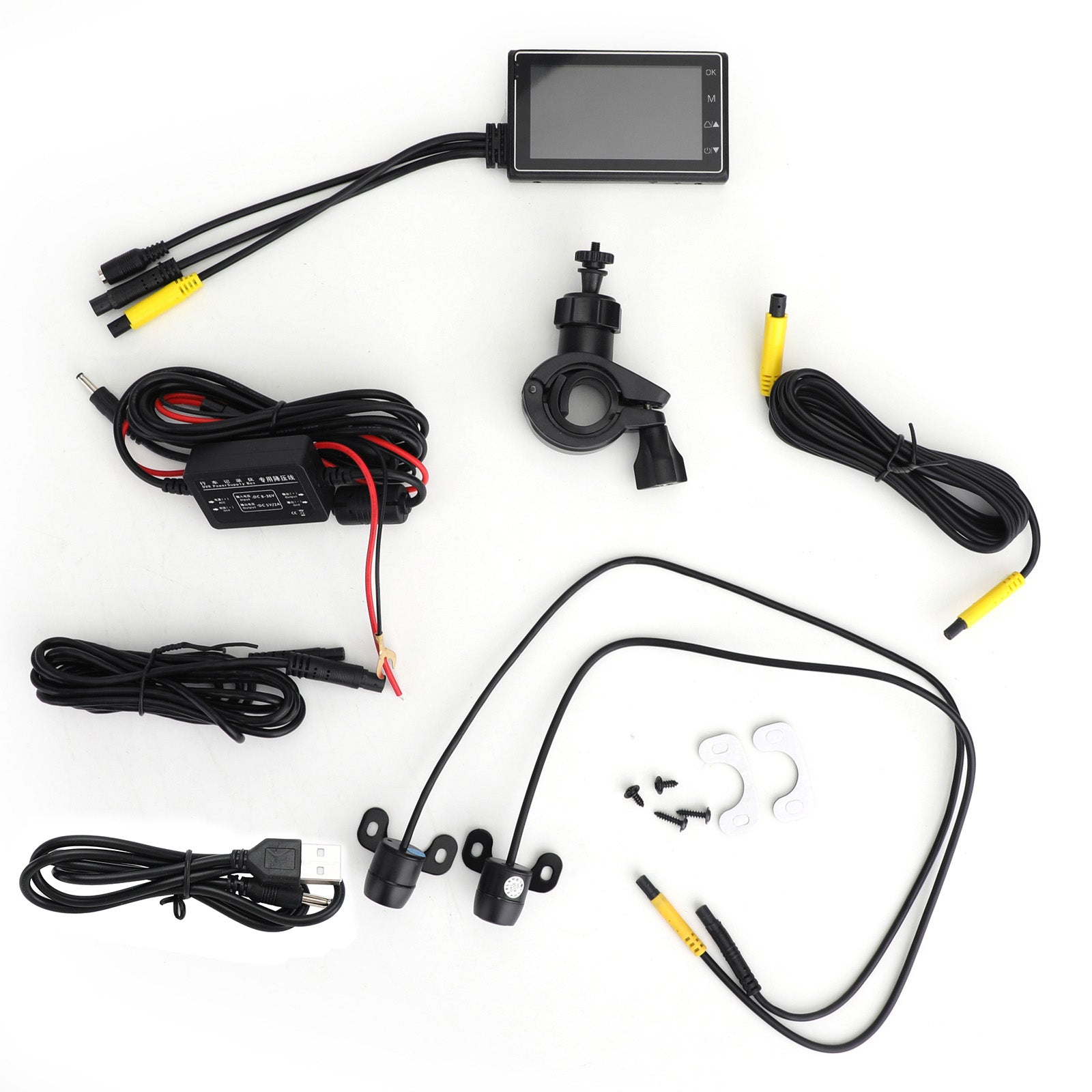 Motorcycle DVR Video Recorder+1080P Full HD Front Camera and Rear View Camera Generic