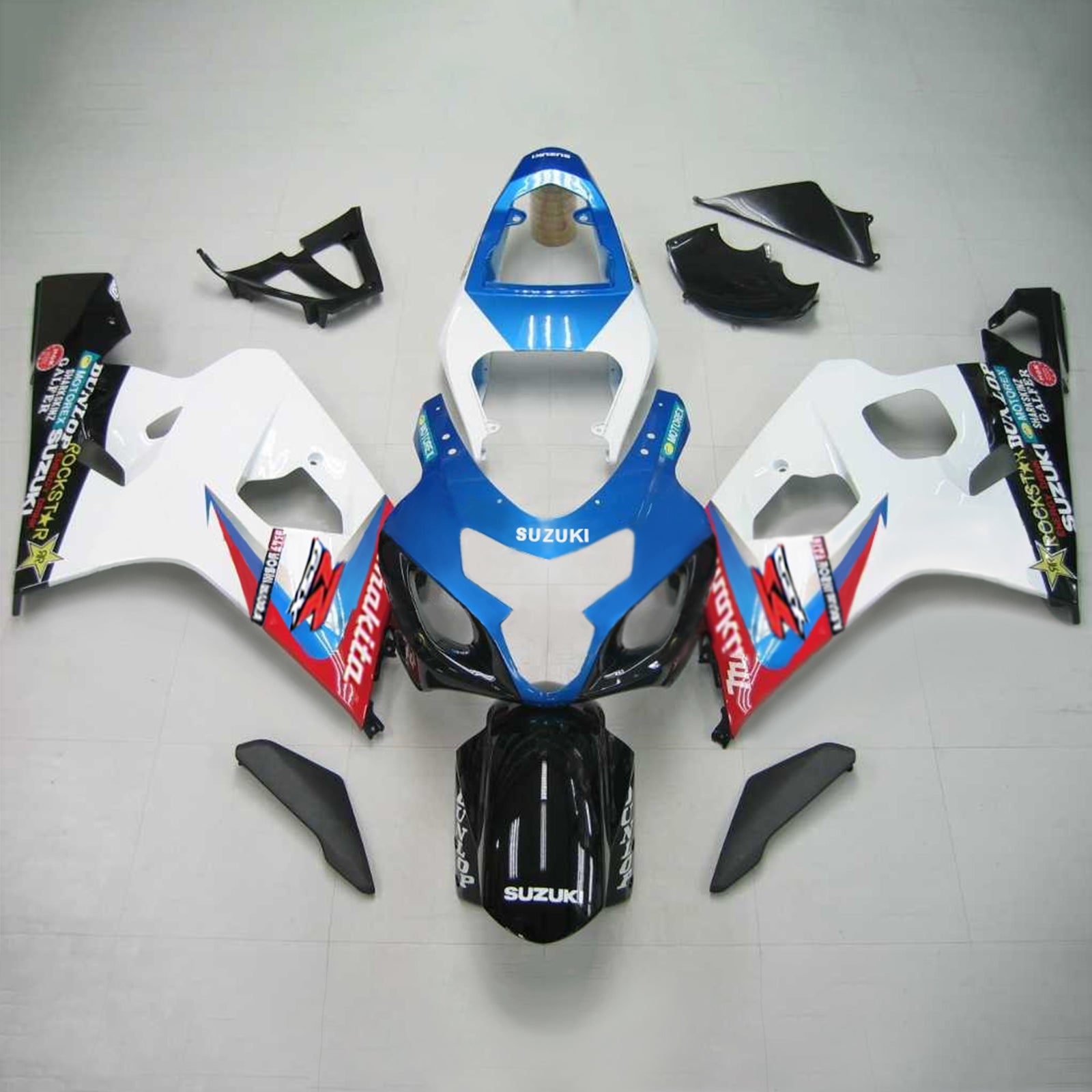 2004-2005 Suzuki GSXR 600/750 K4 Kit de carénage d'injection carrosserie plastique ABS #104 Amotopart