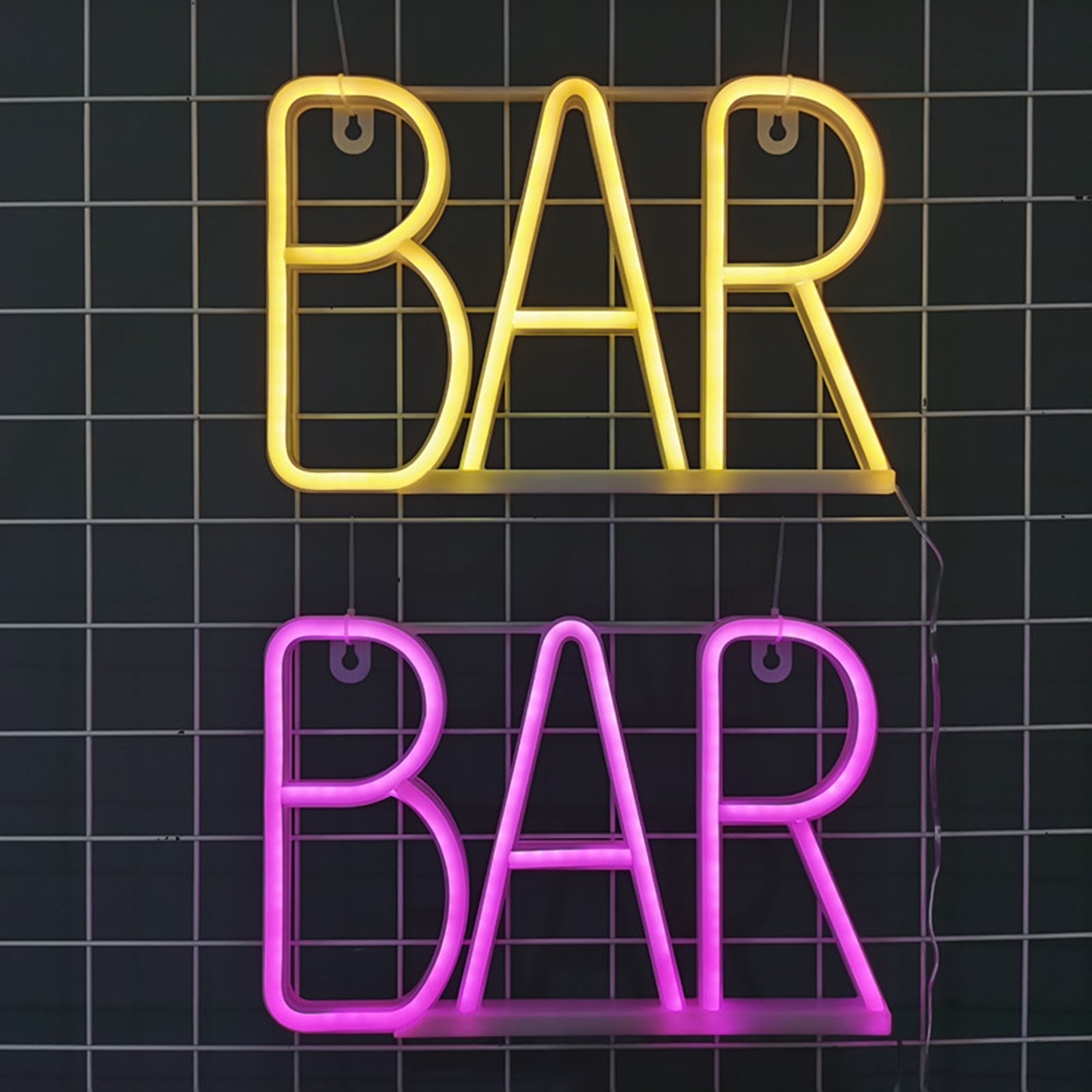 BAR LED Neon Sign Lights Nachtkastje Nachtlampje Lamp Kinderkamer USB-aangedreven