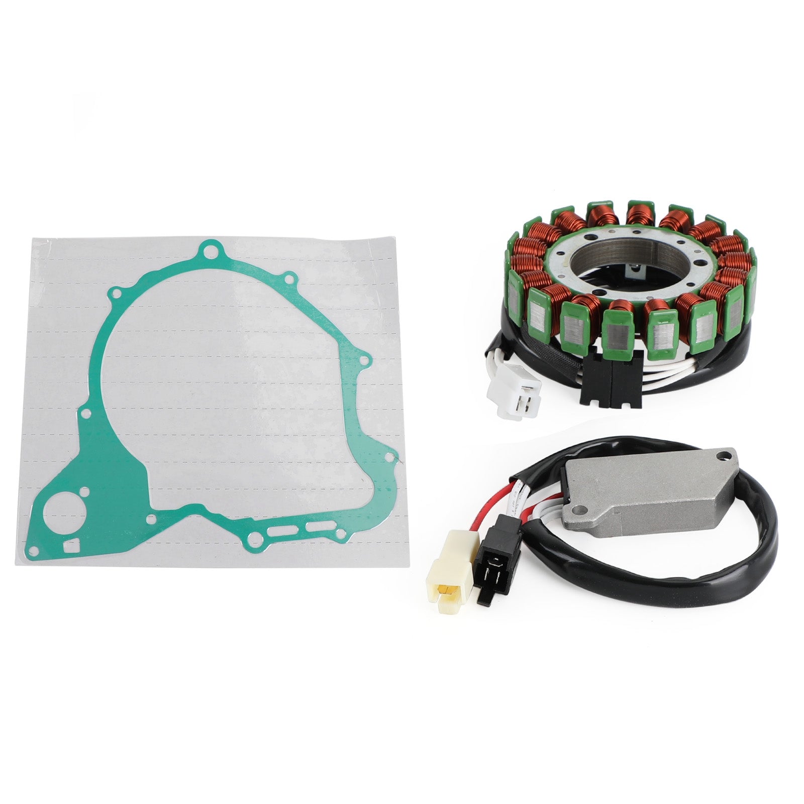 Magneto Stator + Spanningsgelijkrichter + Pakking Voor Yamaha Virago XV 535 500 400 87-94 Generiek